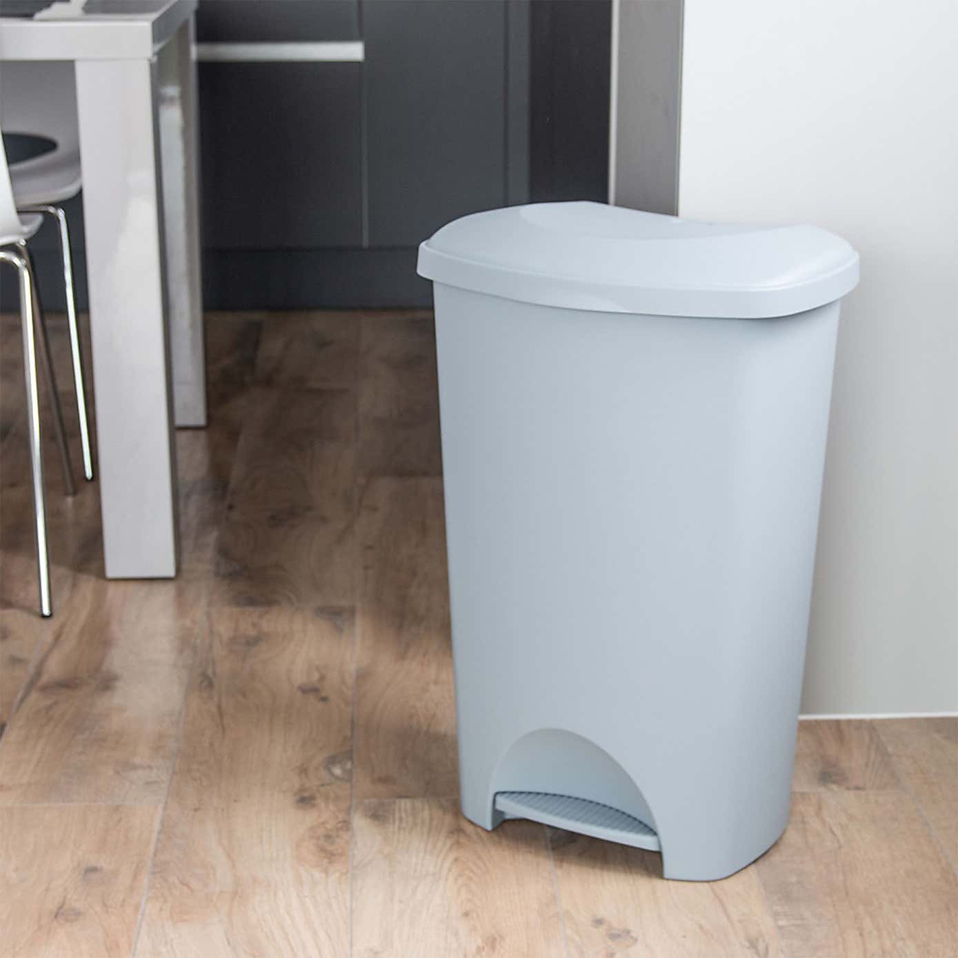 Addis Plastic 50L Pedal Bin Grey