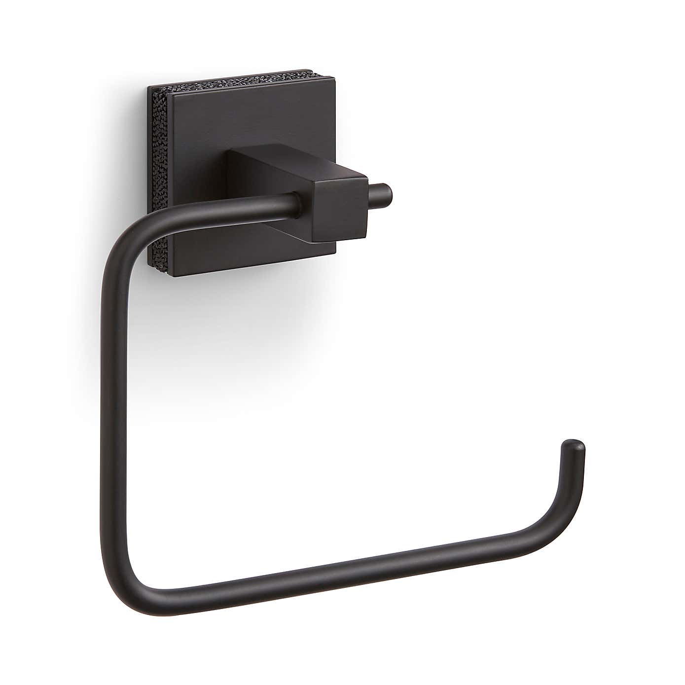 Sparkle Black Square Toilet Roll Holder