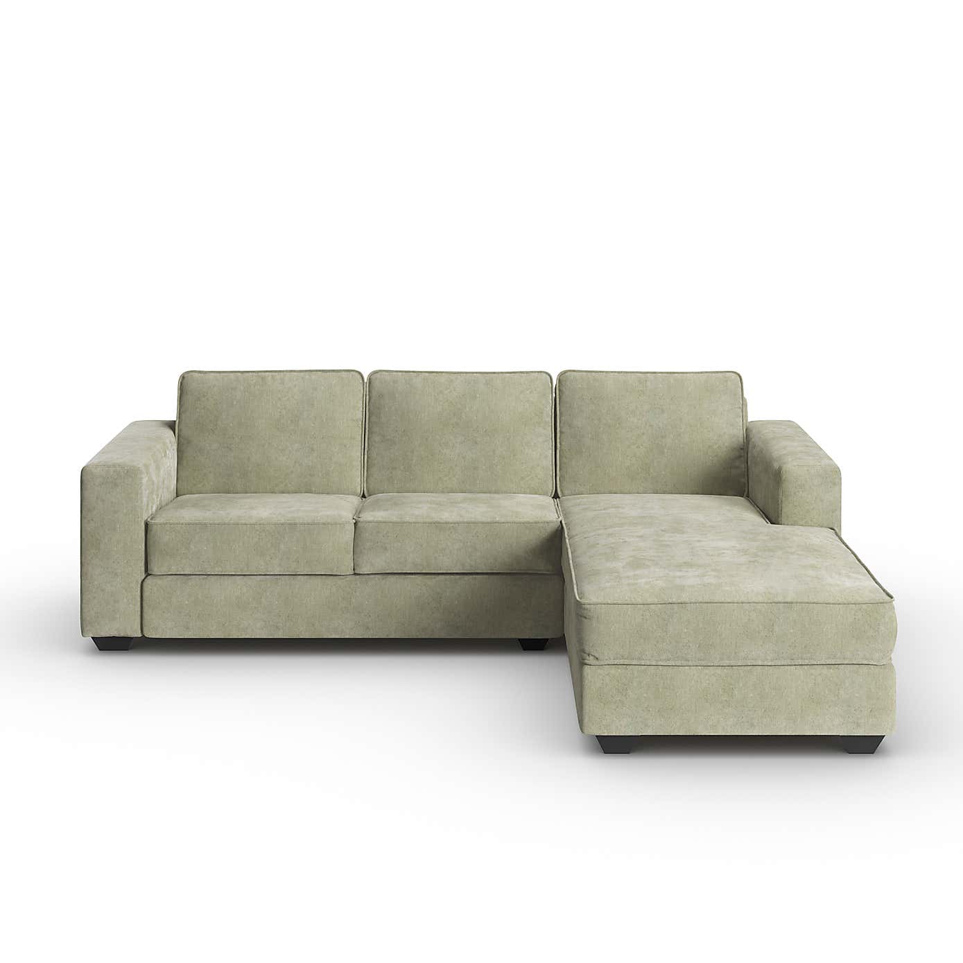 Claude Soft Tonal Chenille Corner Chaise Sofa
