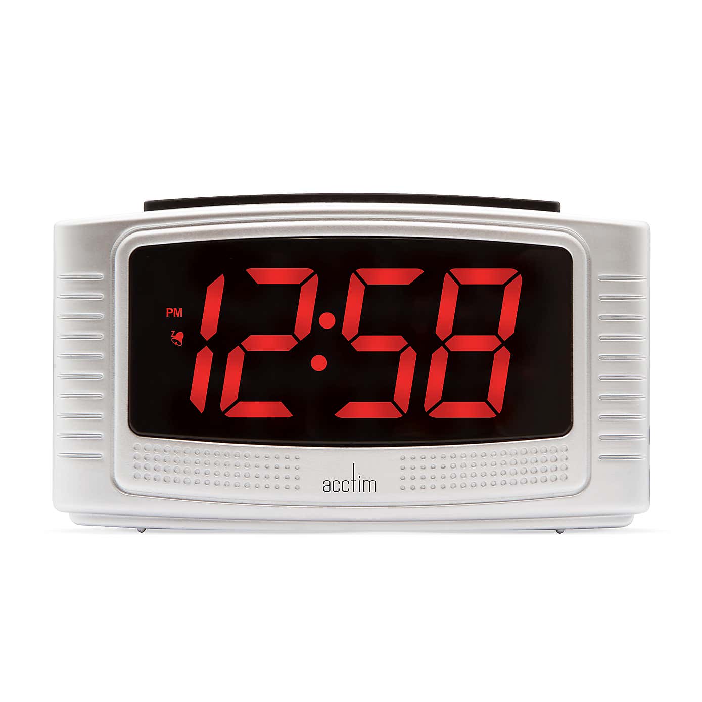 Acctim Vina Silver Alarm Clock