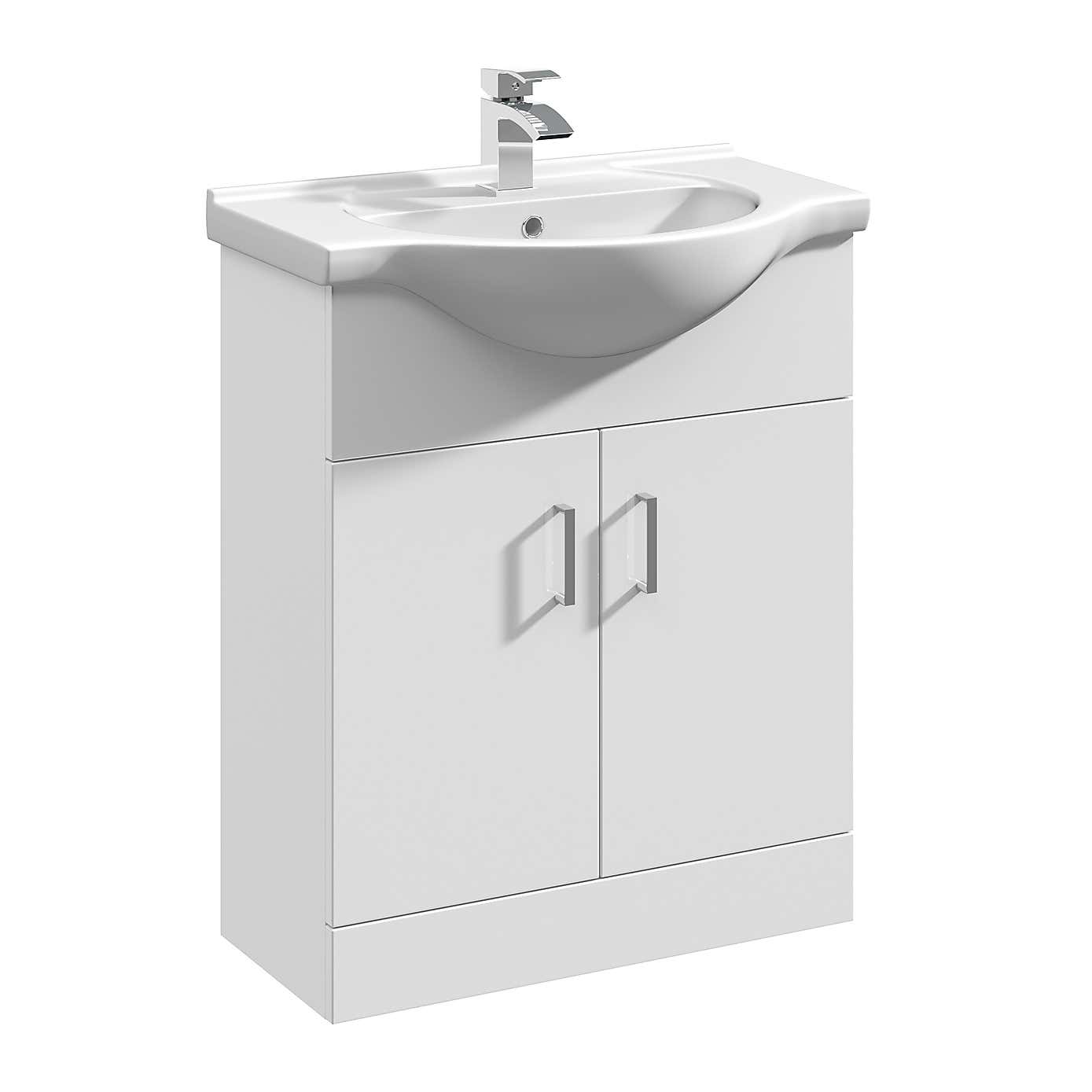 Mayford 2 Door Vanity Unit with Round Basin