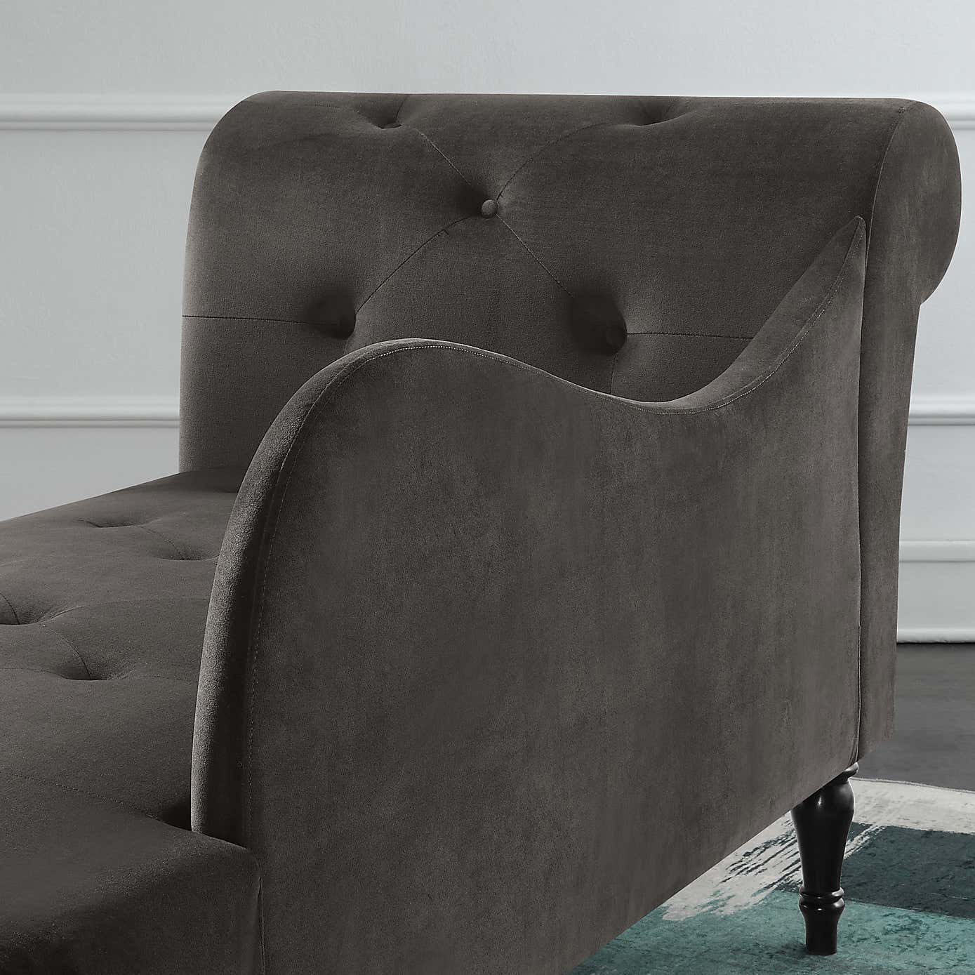 Wisteria Velvet Chaise Lounge