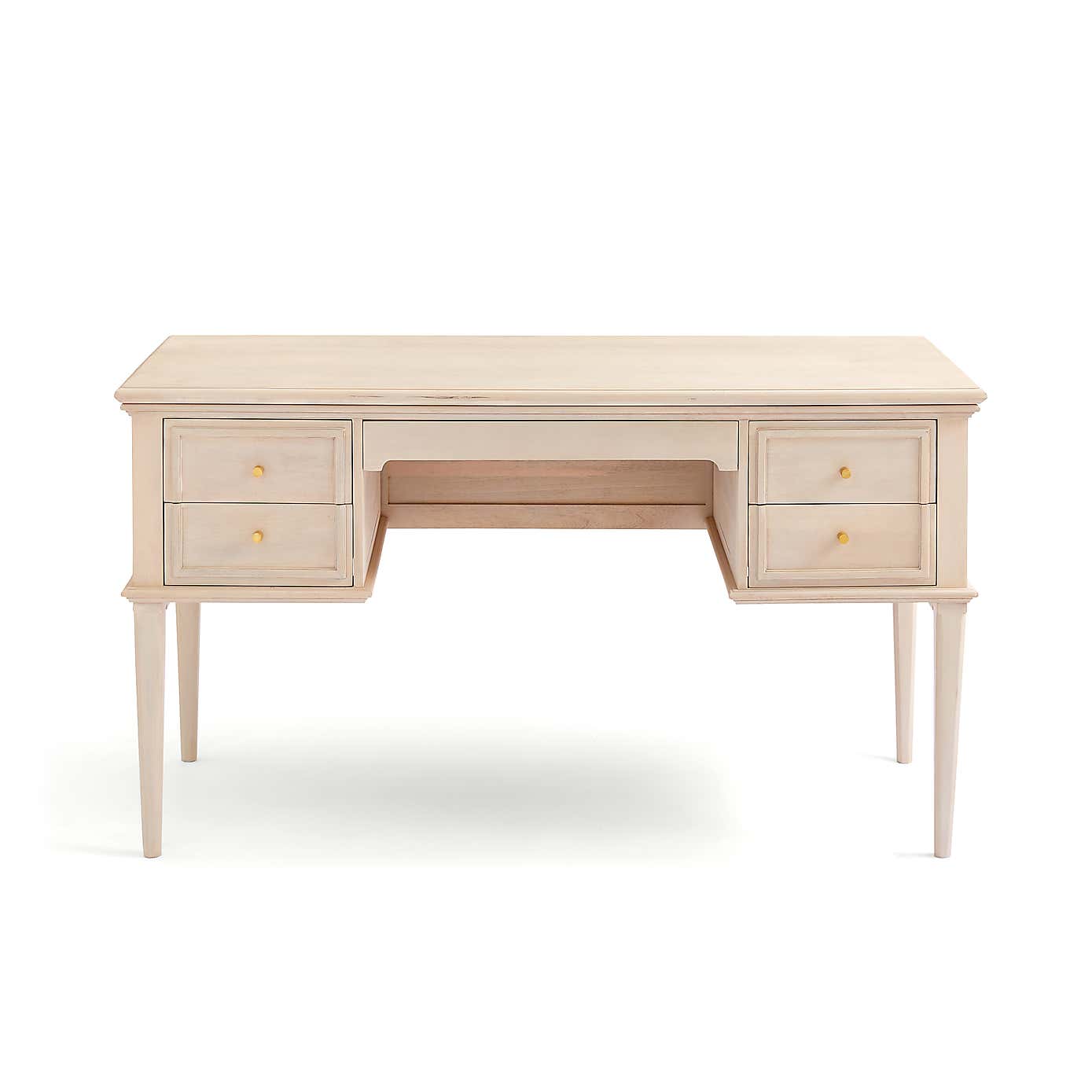Anais Whitewash Storage Desk