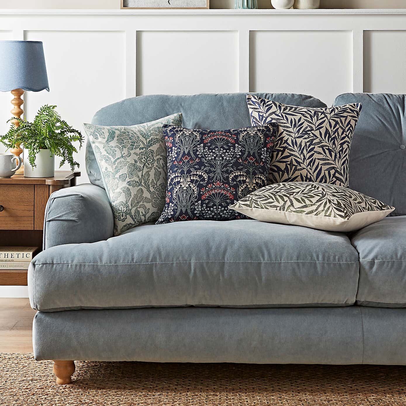 Timeless Leaves Tapestry Square Cushion