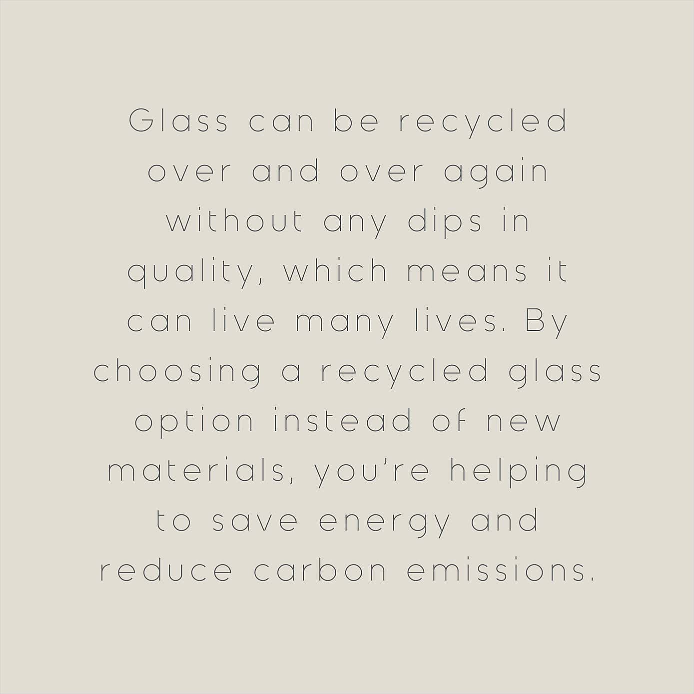 Recycled Glass Carafe