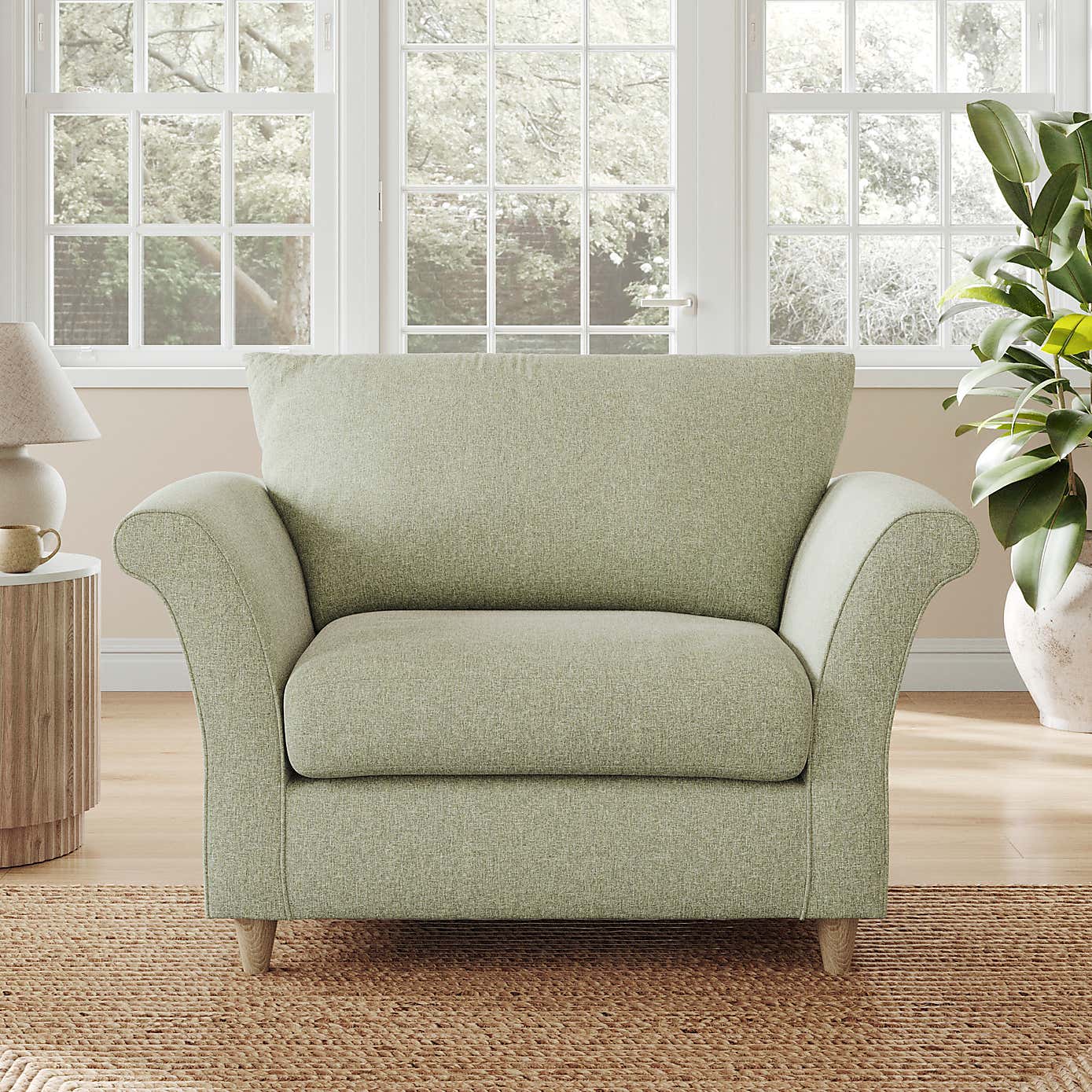 Dixie Armchair, Soft Texture Fabric