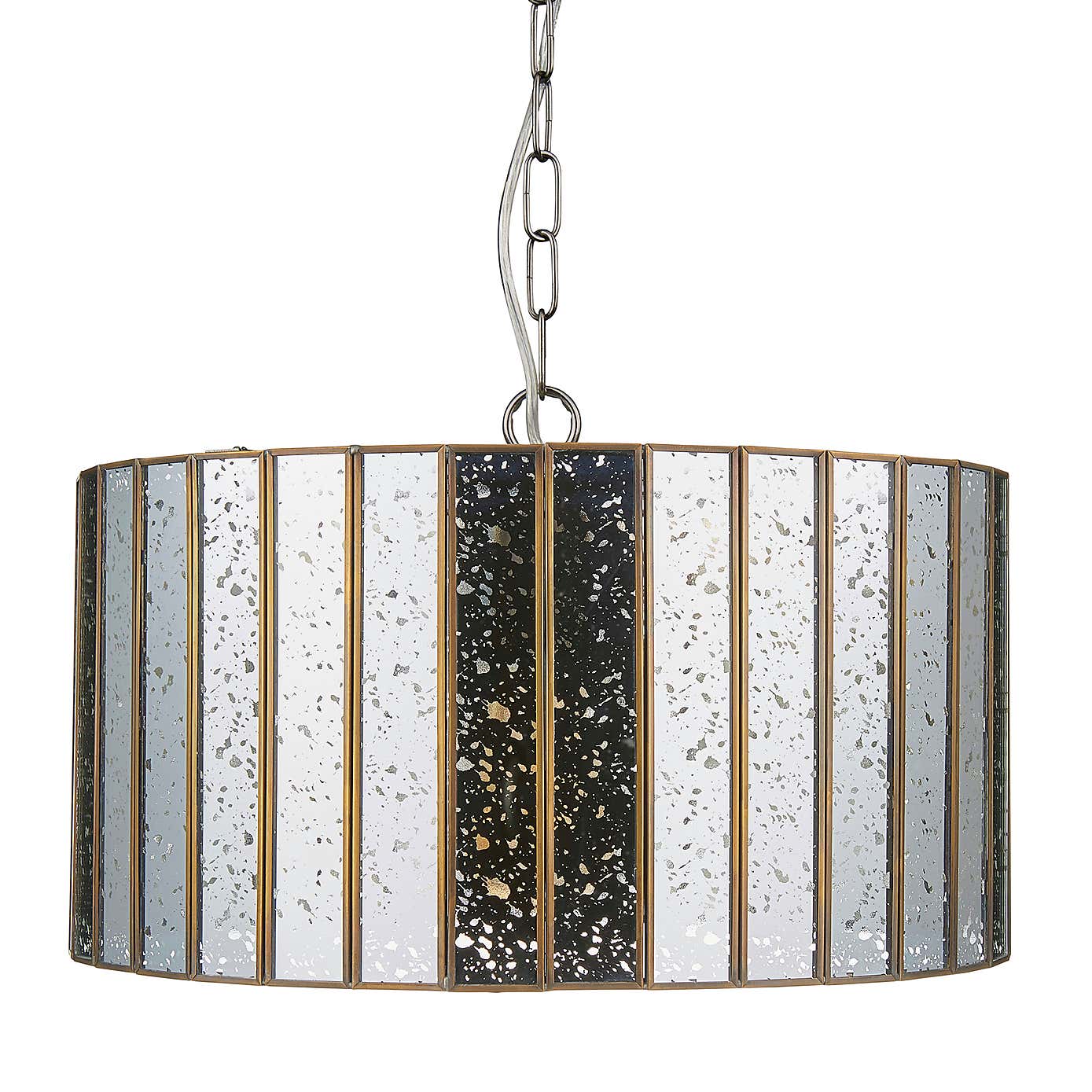 Seraphina 1 Light Mercury Glass Pendant Ceiling Fitting