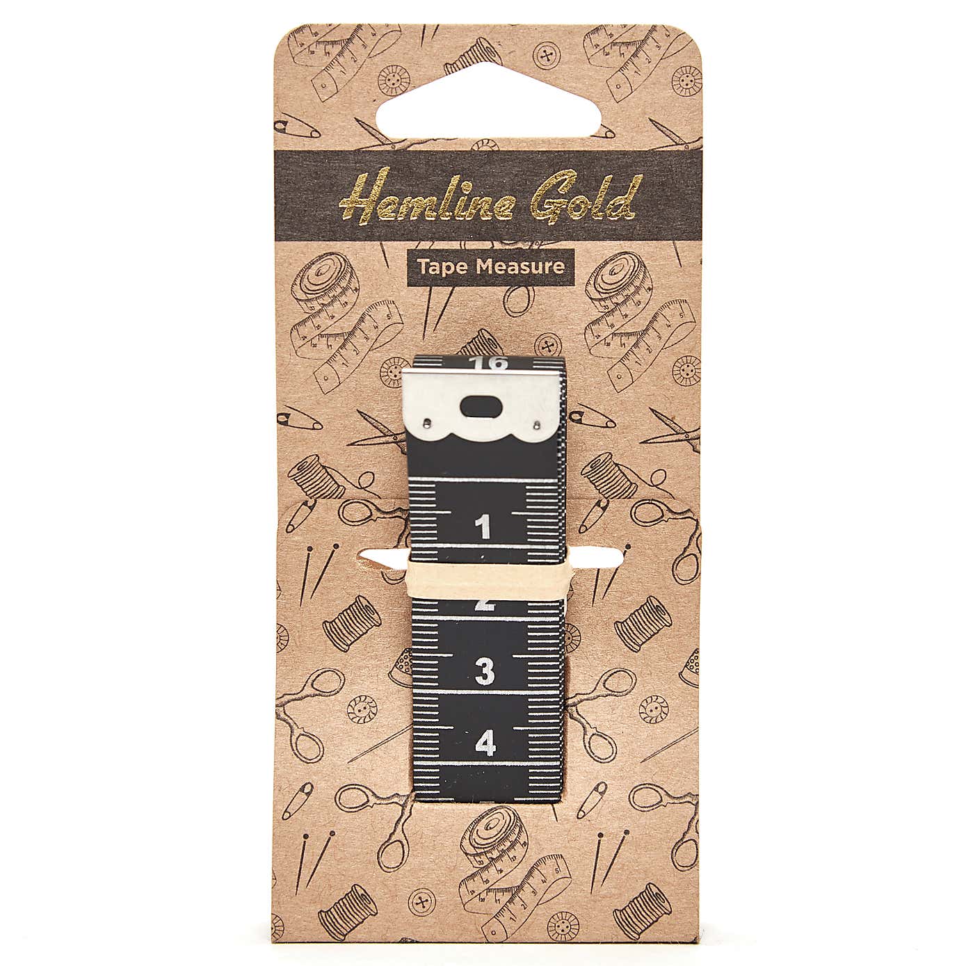 Hemline Gold Tape Measure 150cm