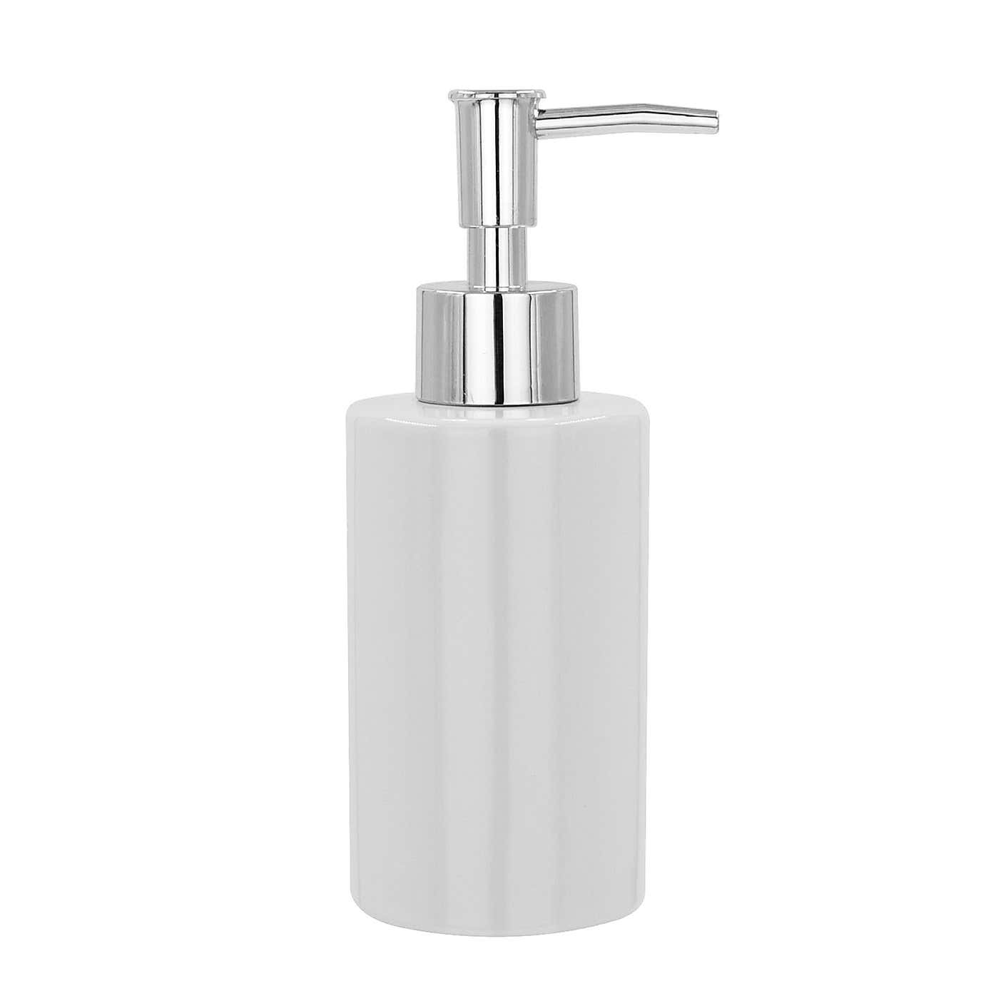White Ceramic Lotion Dispenser