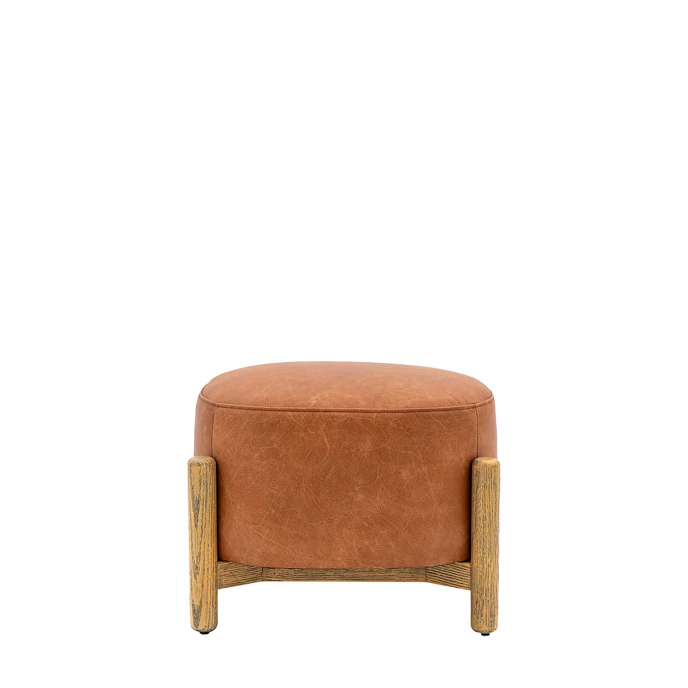 Belmont Footstool, Leather