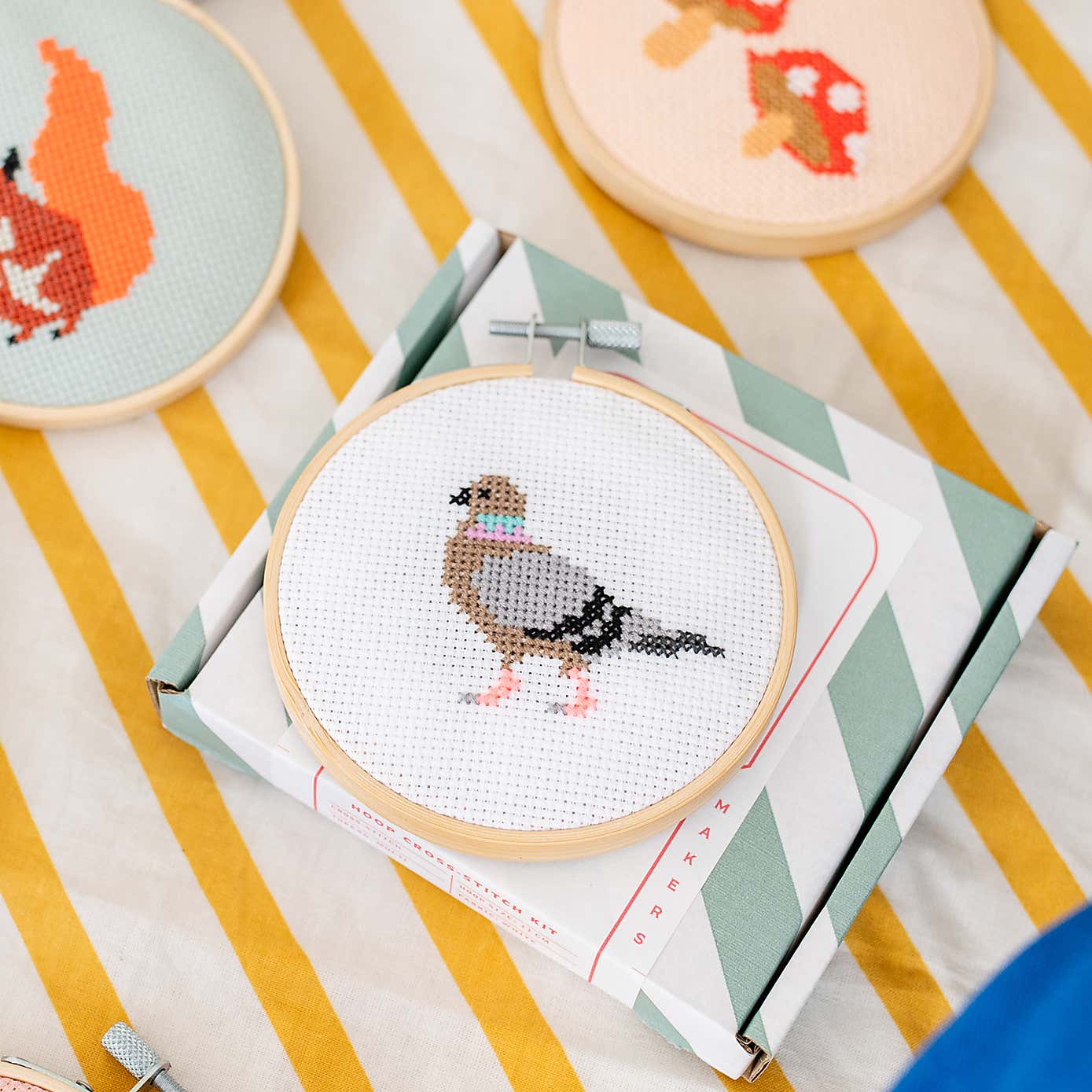 Cotton Clara Pigeon Cross Stitch Kit