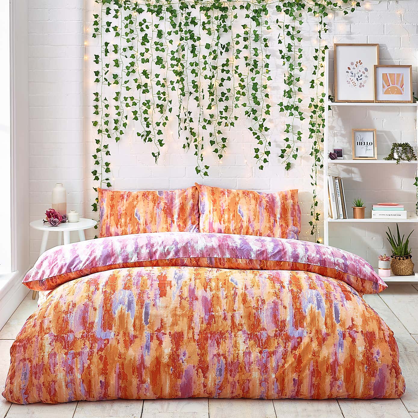 Style Lab Tie Dye Duvet Cover and Pillowcase Set