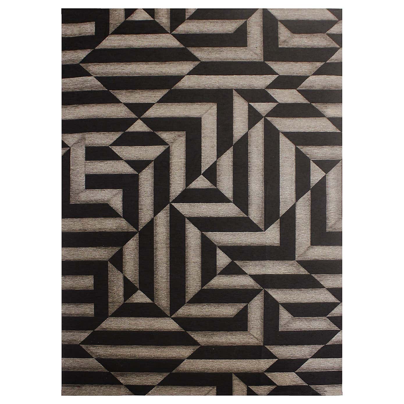 Shoreditch Stripe Chenille Abstract Rug