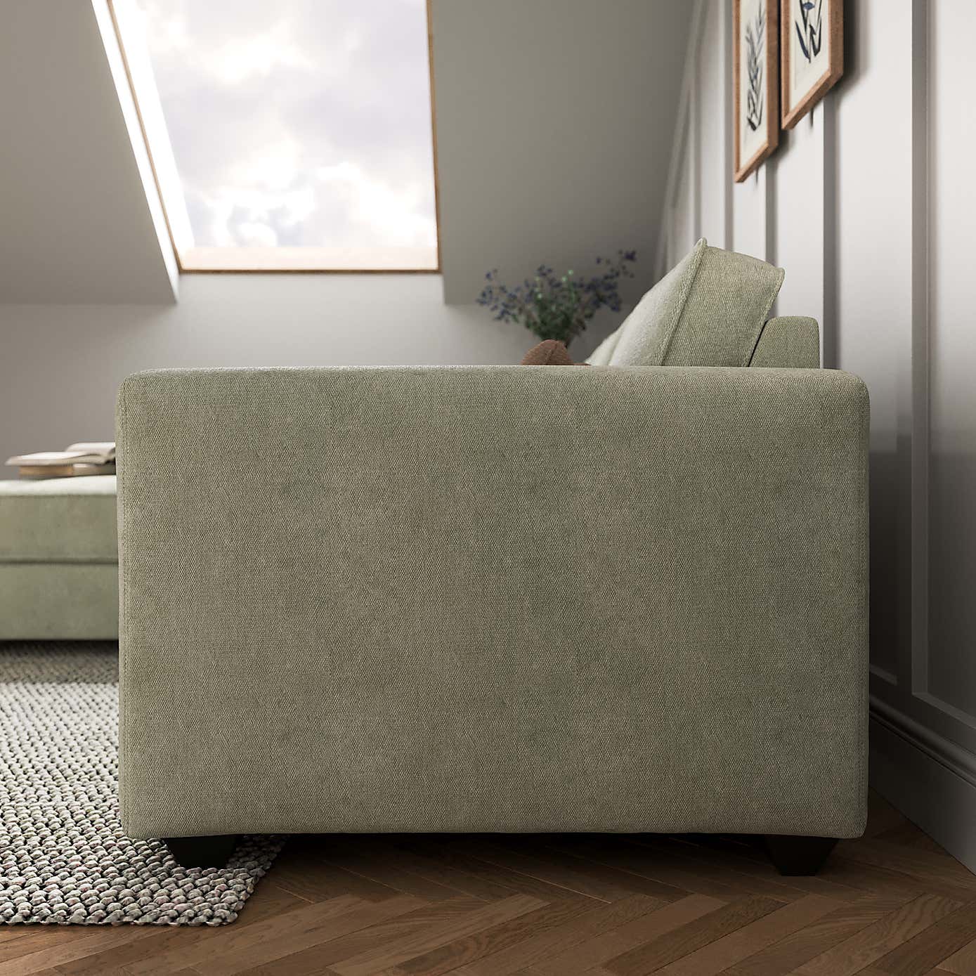 Claude Soft Tonal Chenille Corner Chaise Sofa