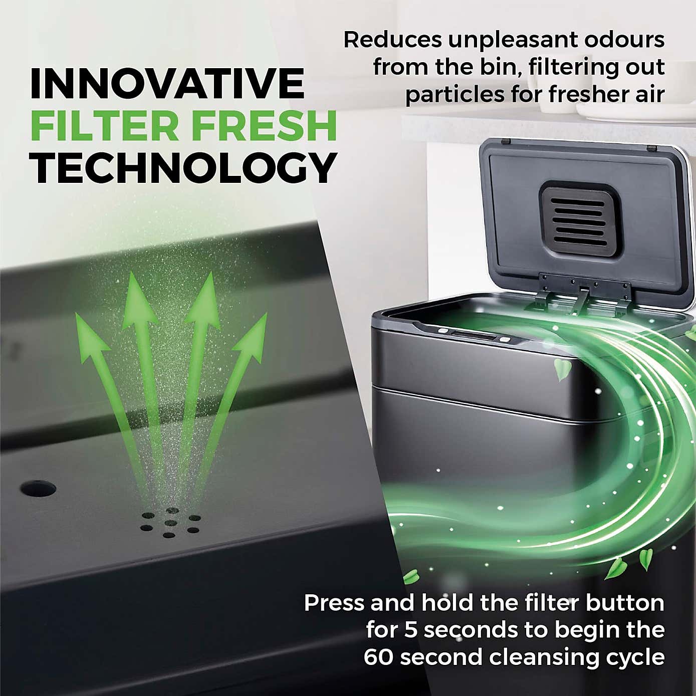 Tower 60L Ozone Sensor Bin