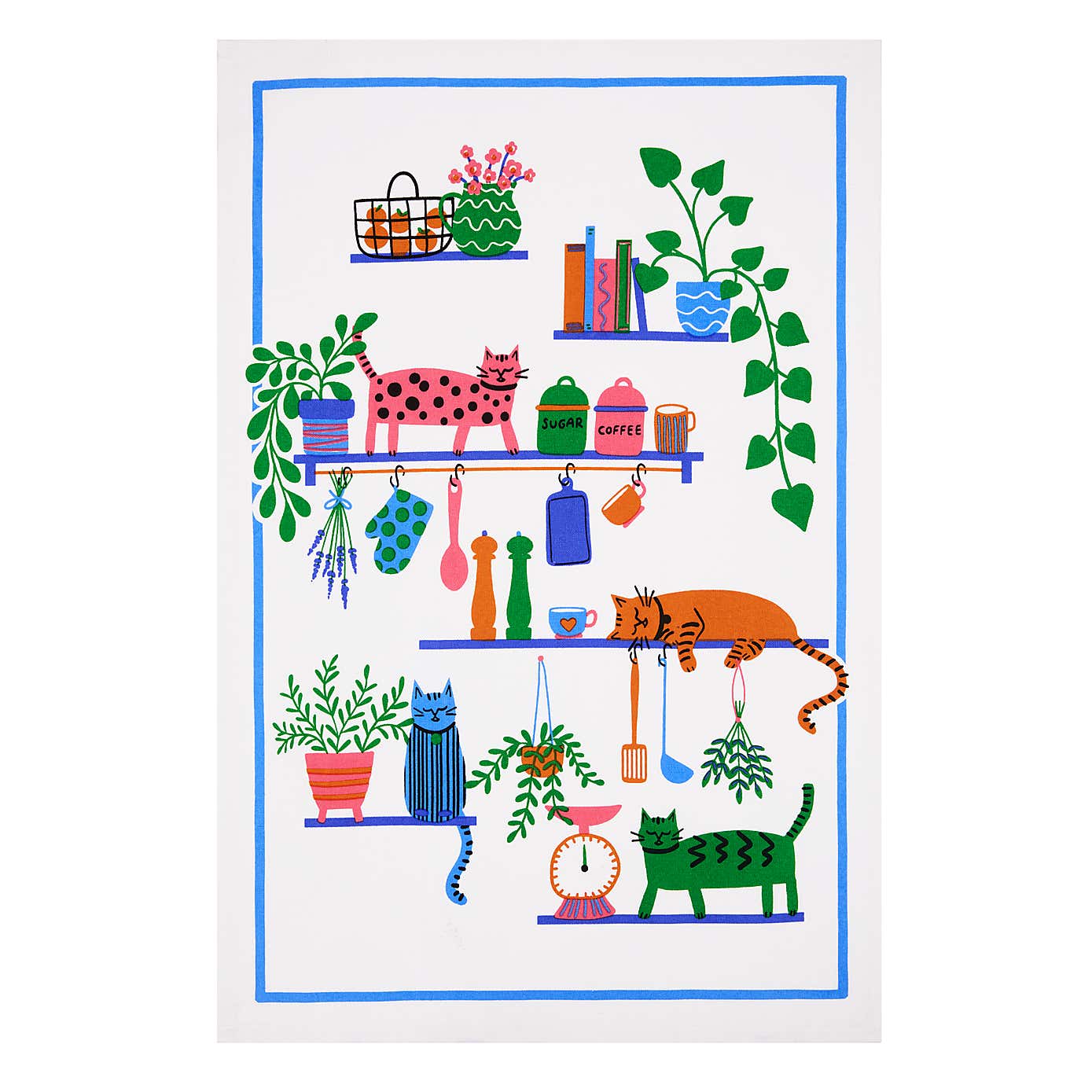Cat Cotton Tea Towel