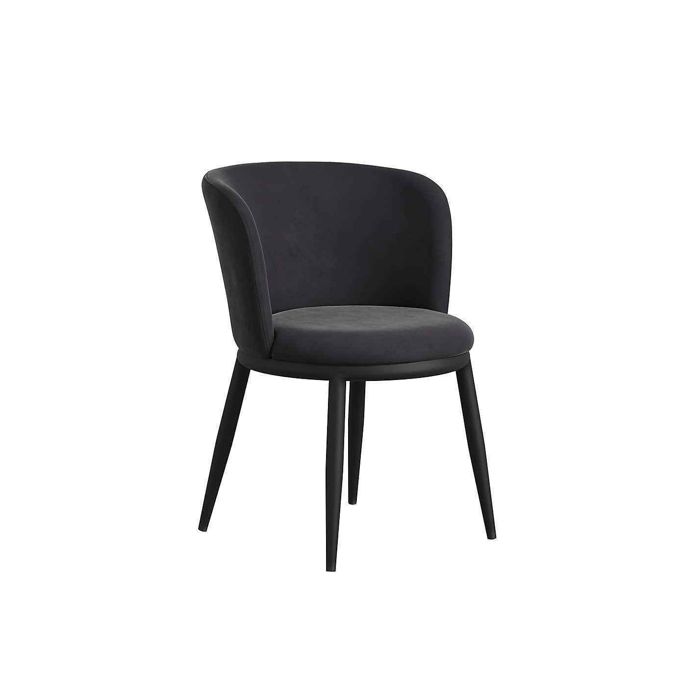 Nova Velvet Set of 2 Dining Chairs
