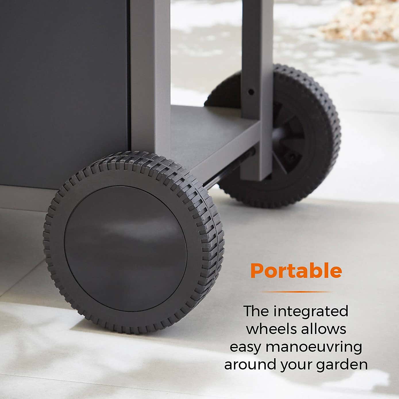 Tower Stealth 2000 Two Burner Gas BBQ, Black Steel