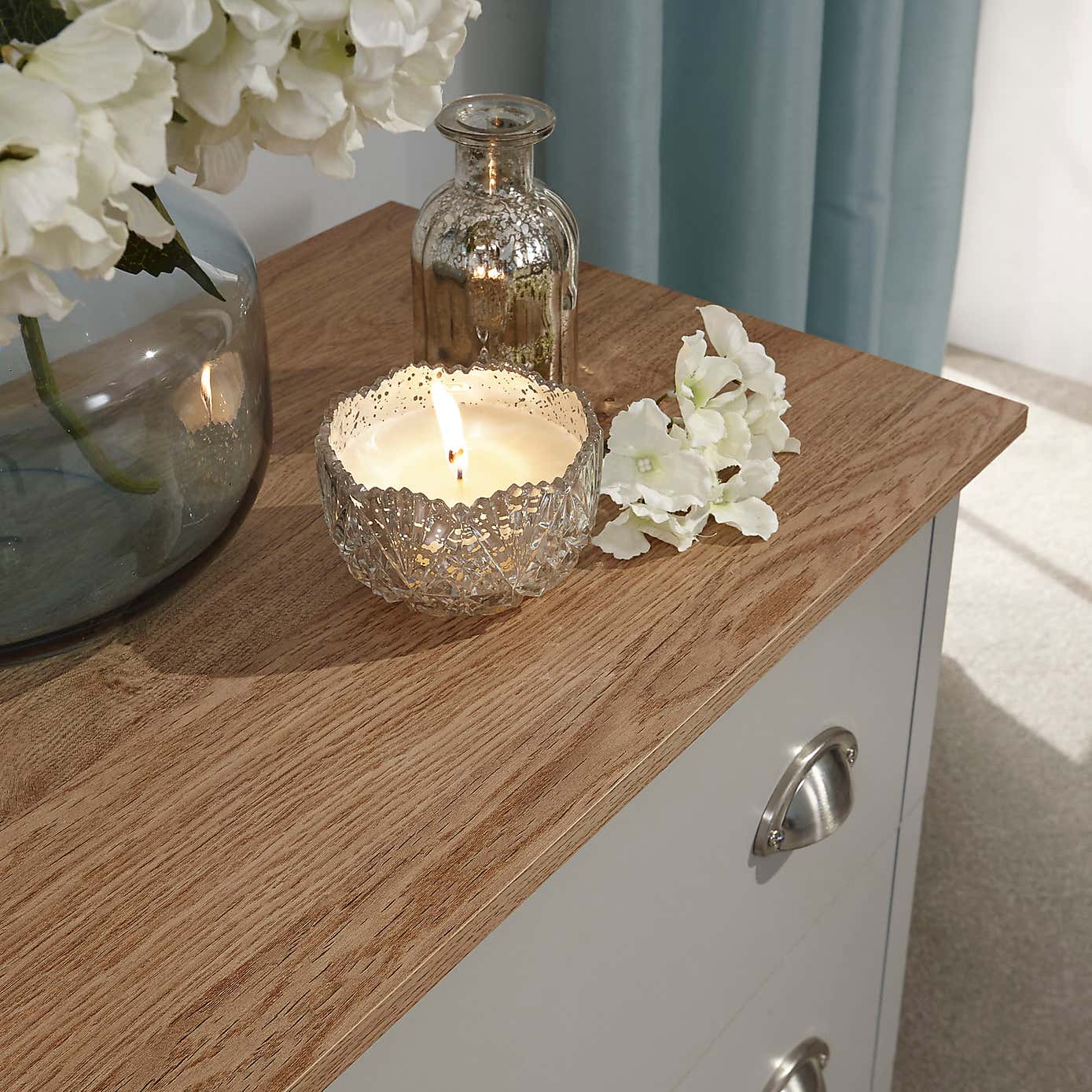 Kendal 3 Drawer Chest, Grey