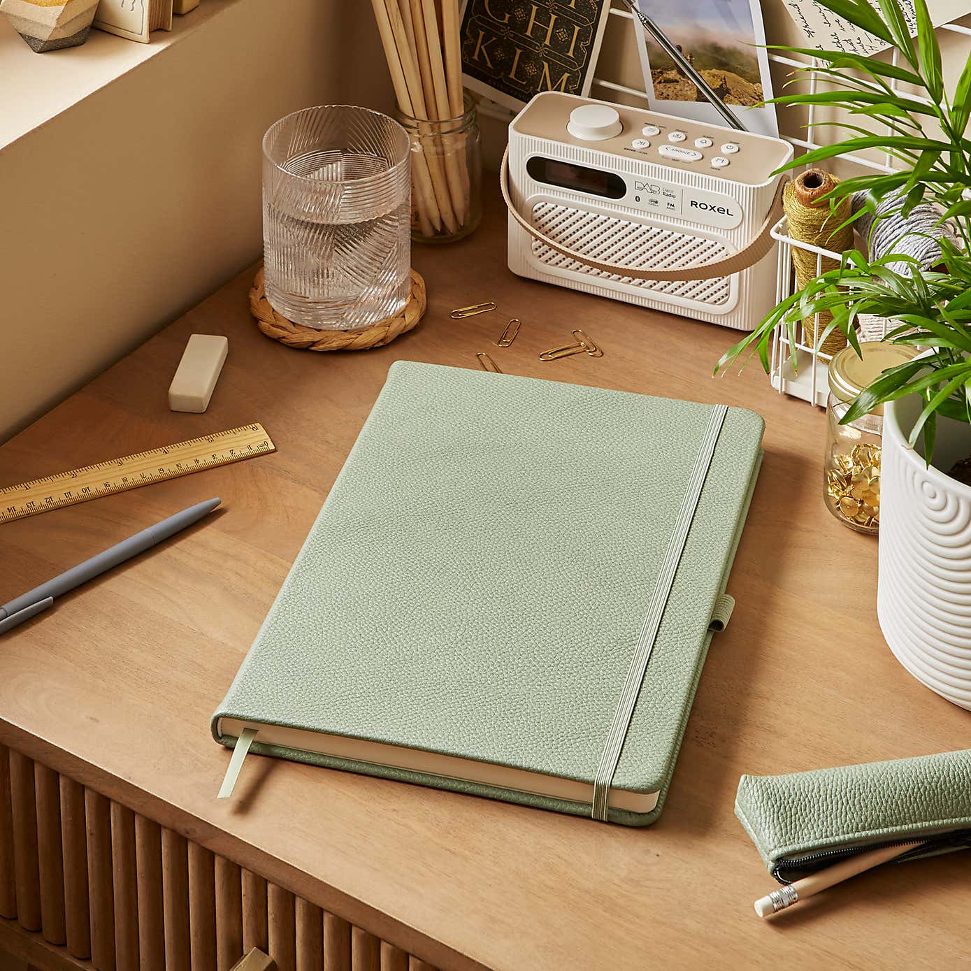 Waters and Noble Premium Faux Leather Notebook