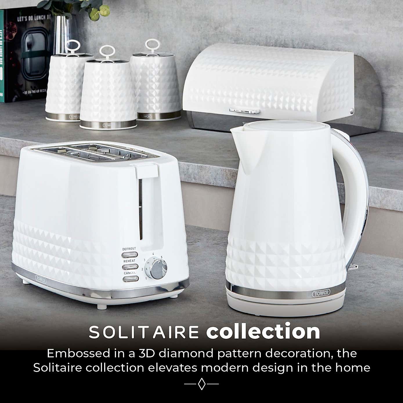 TOWER Solitaire Bread Bin