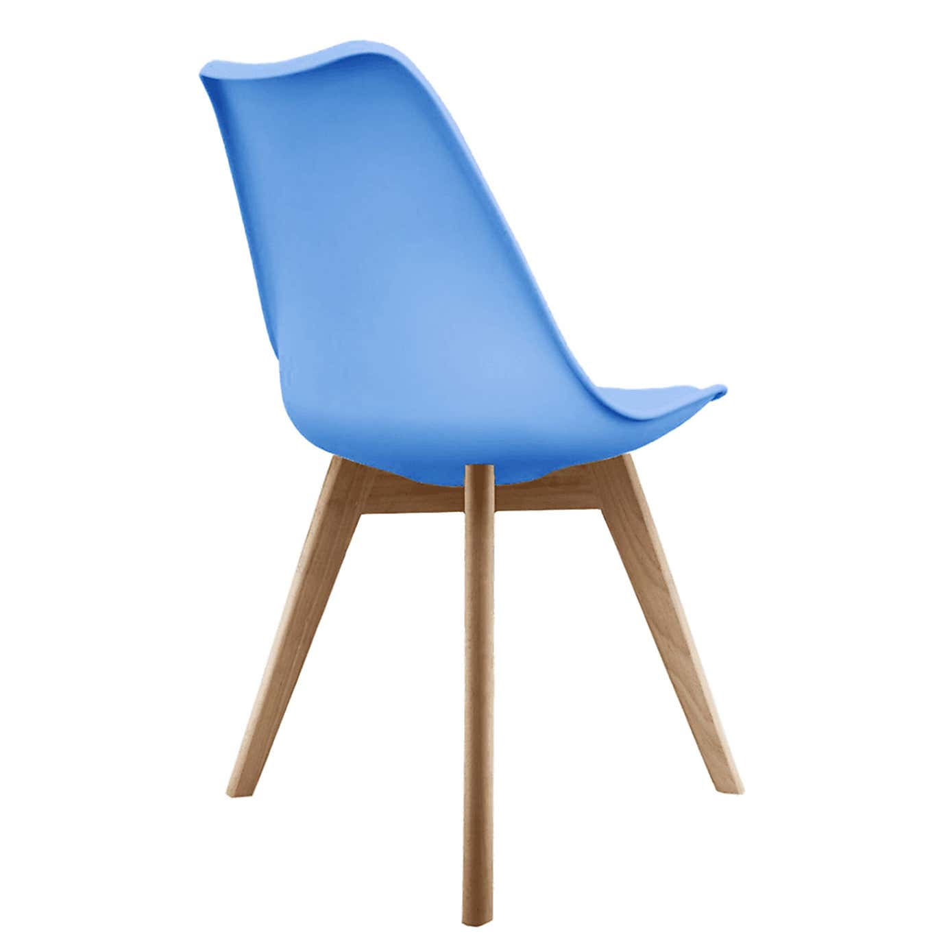 Fusion Living Soho Plastic Dining Chair with Squared Legs