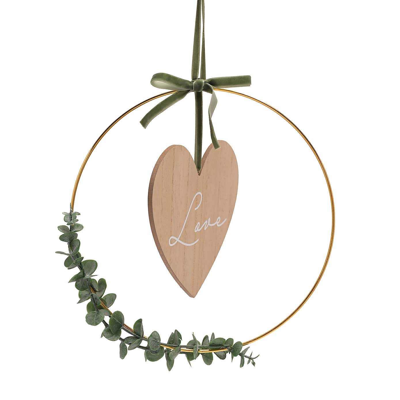 Love Story Love Hoop Wreath