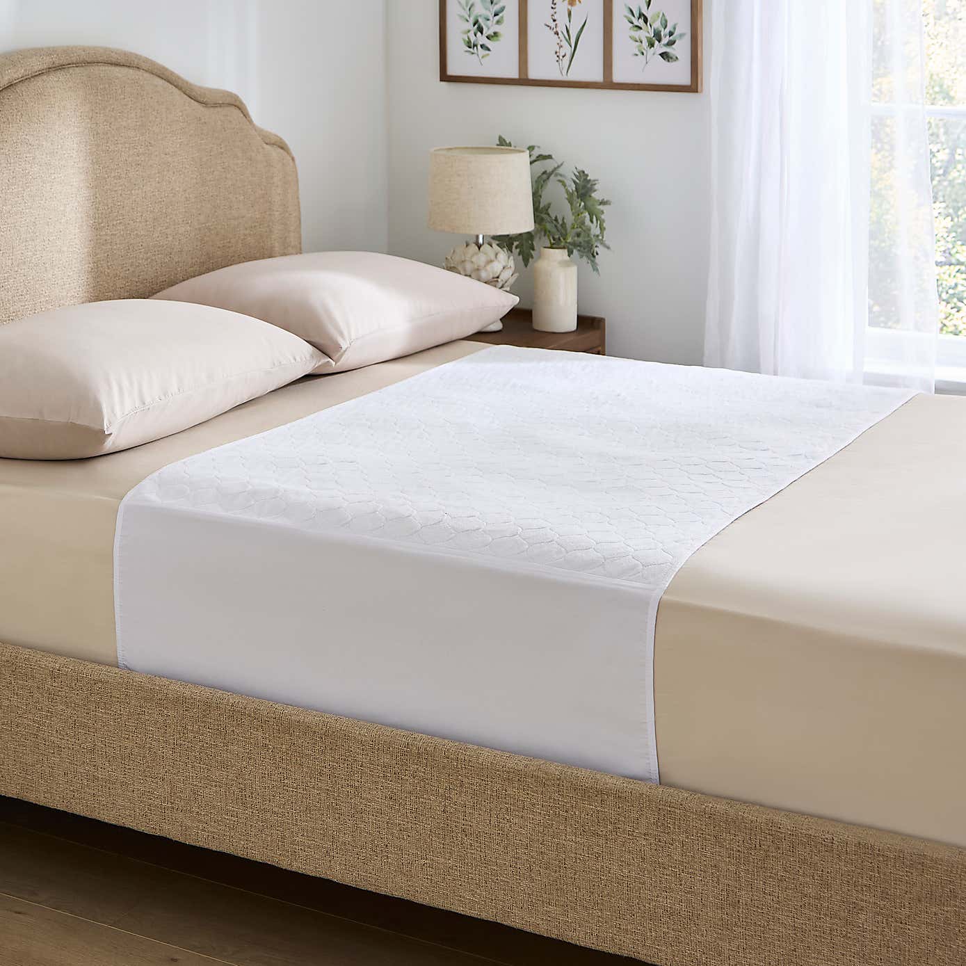 Set of 2 Fogarty Reusable Absorbent Bed Pads