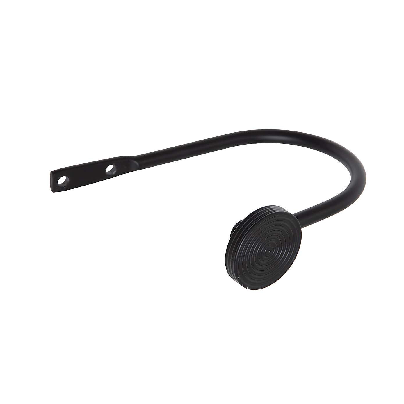 Ribbed Metal Curtain Holdbacks