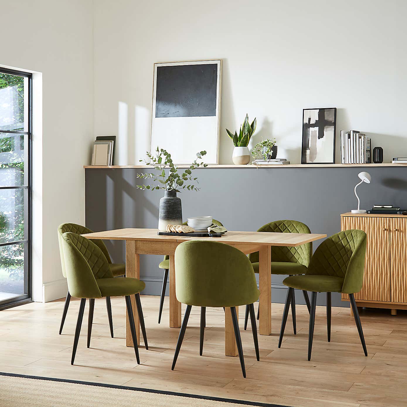 Fulton Oak Effect Flip Top Dining Table