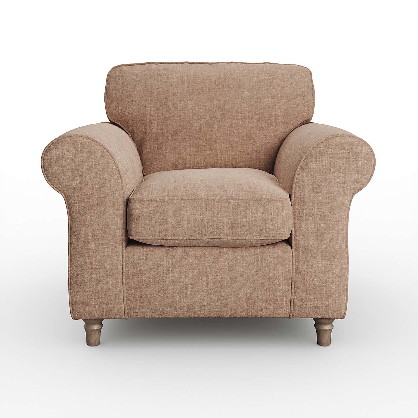 Flori Armchair, Tonal Plush Chenille