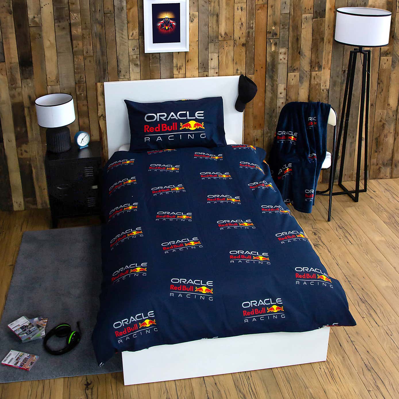 Red Bull Speed Single Duvet Cover and Pillowcase Set