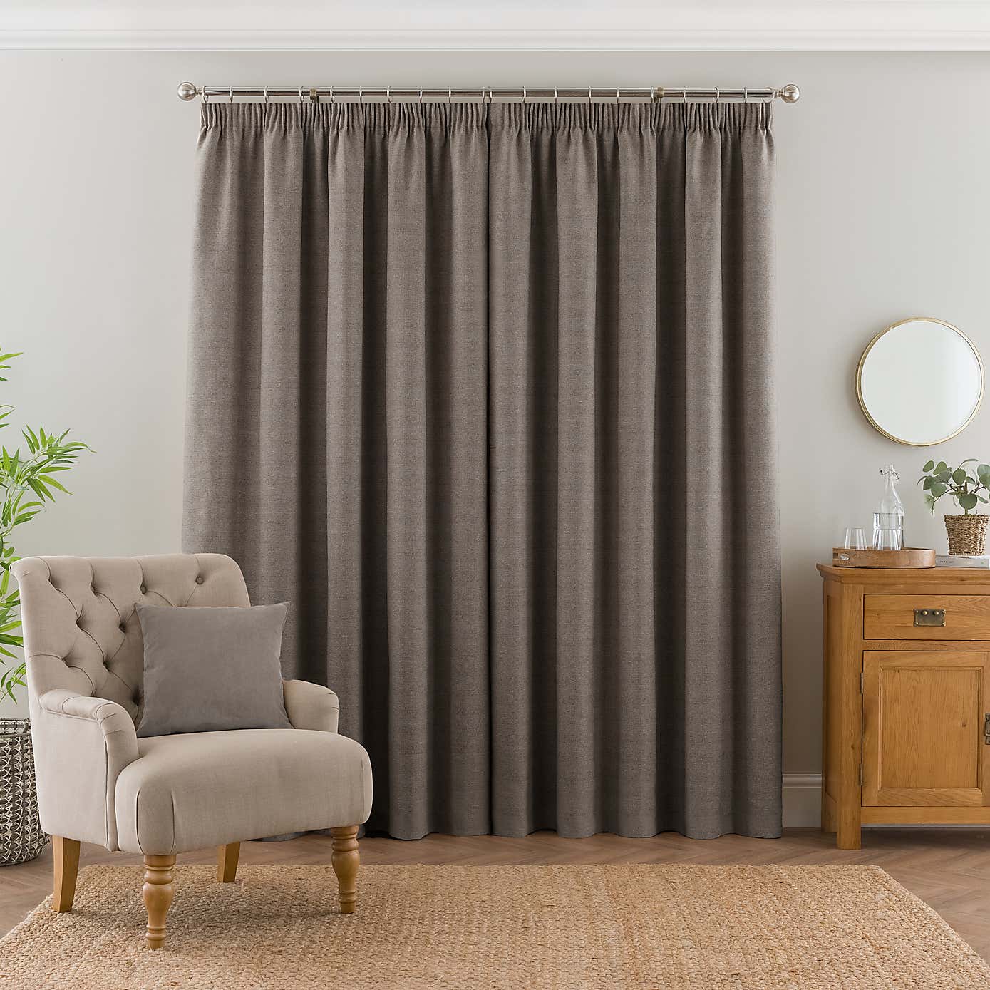 Elmore Blackout Pencil Pleat Curtains