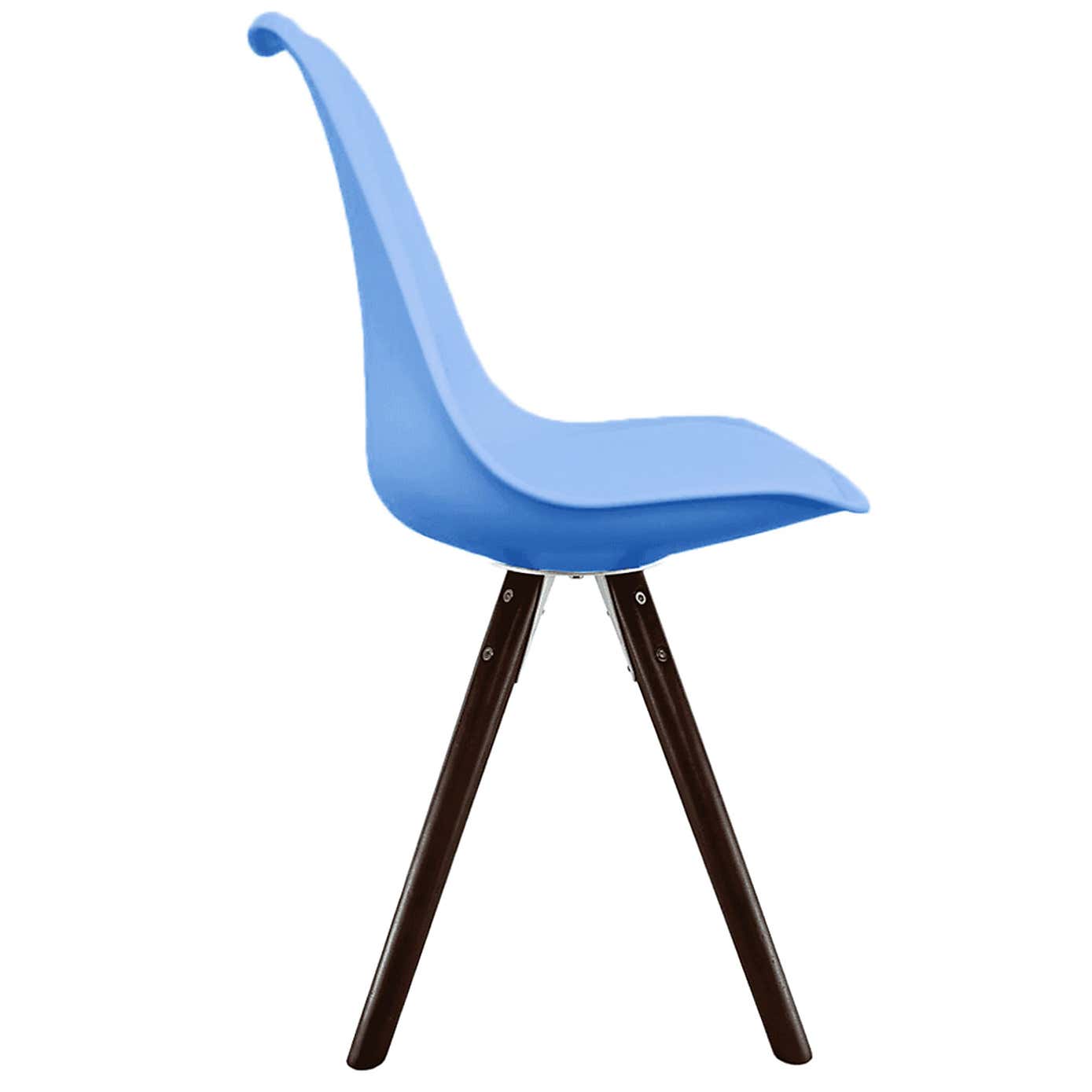 Fusion Living Soho Plastic Dining Chair with Pyramid Legs