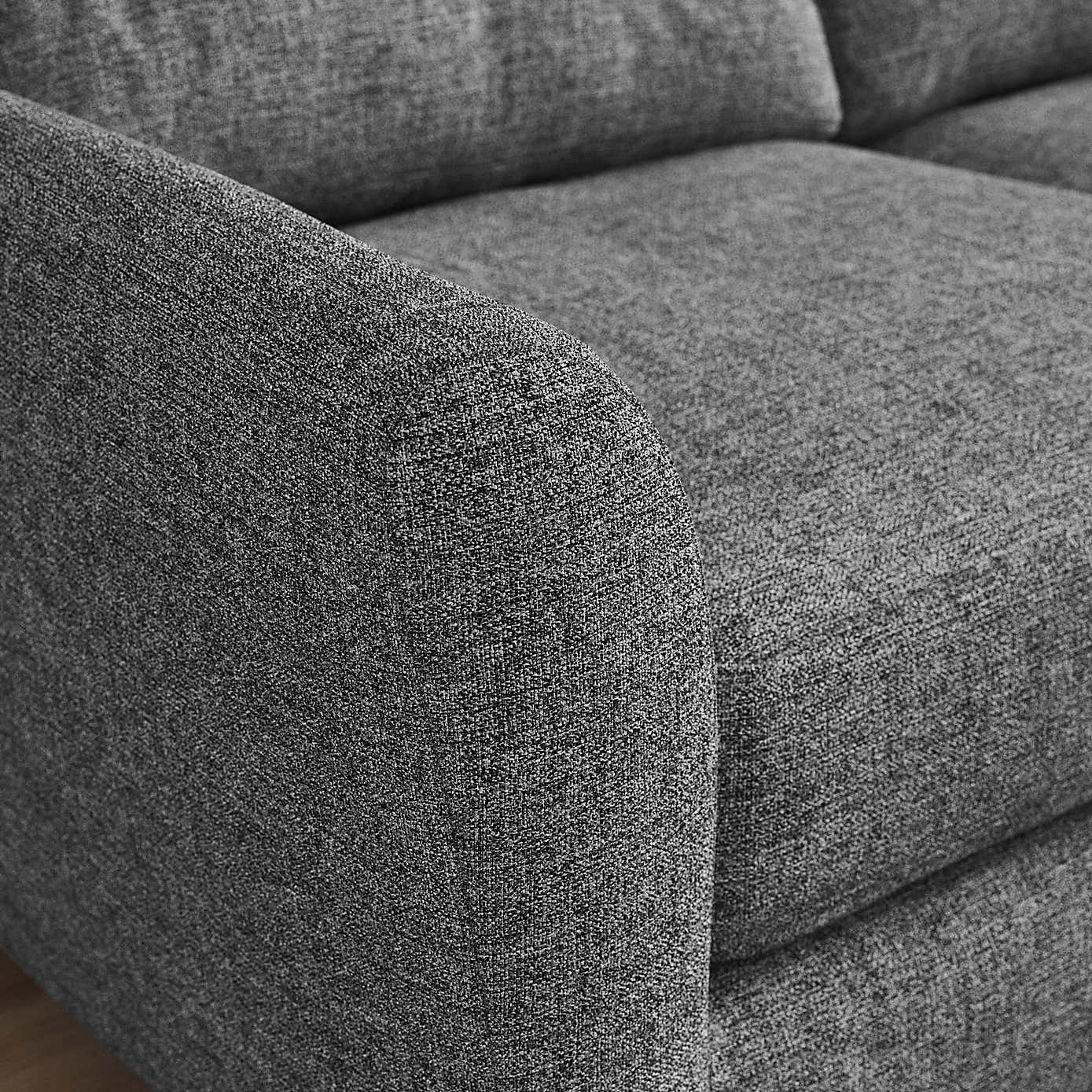 Sven Tonal Weave Large Corner Chaise Sofa