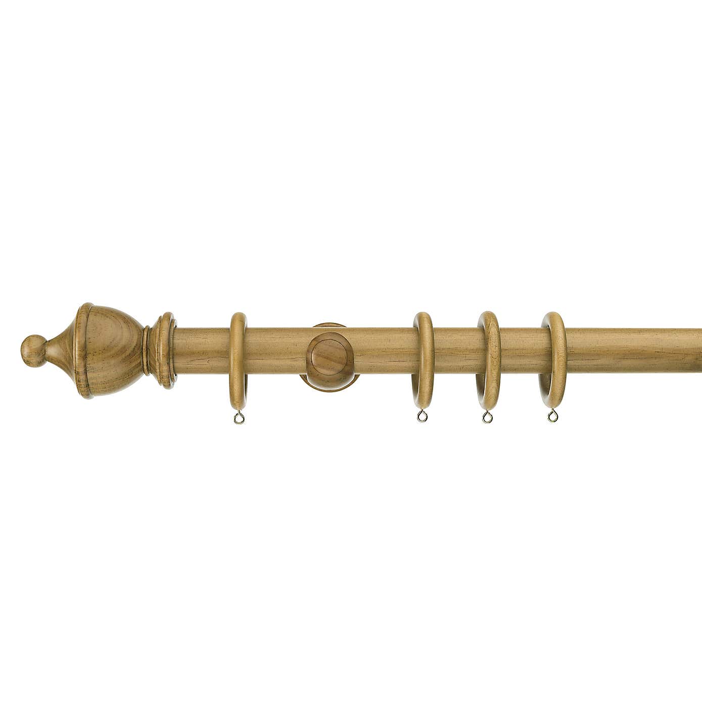 Sherwood Urn Finial Wooden Curtain Pole