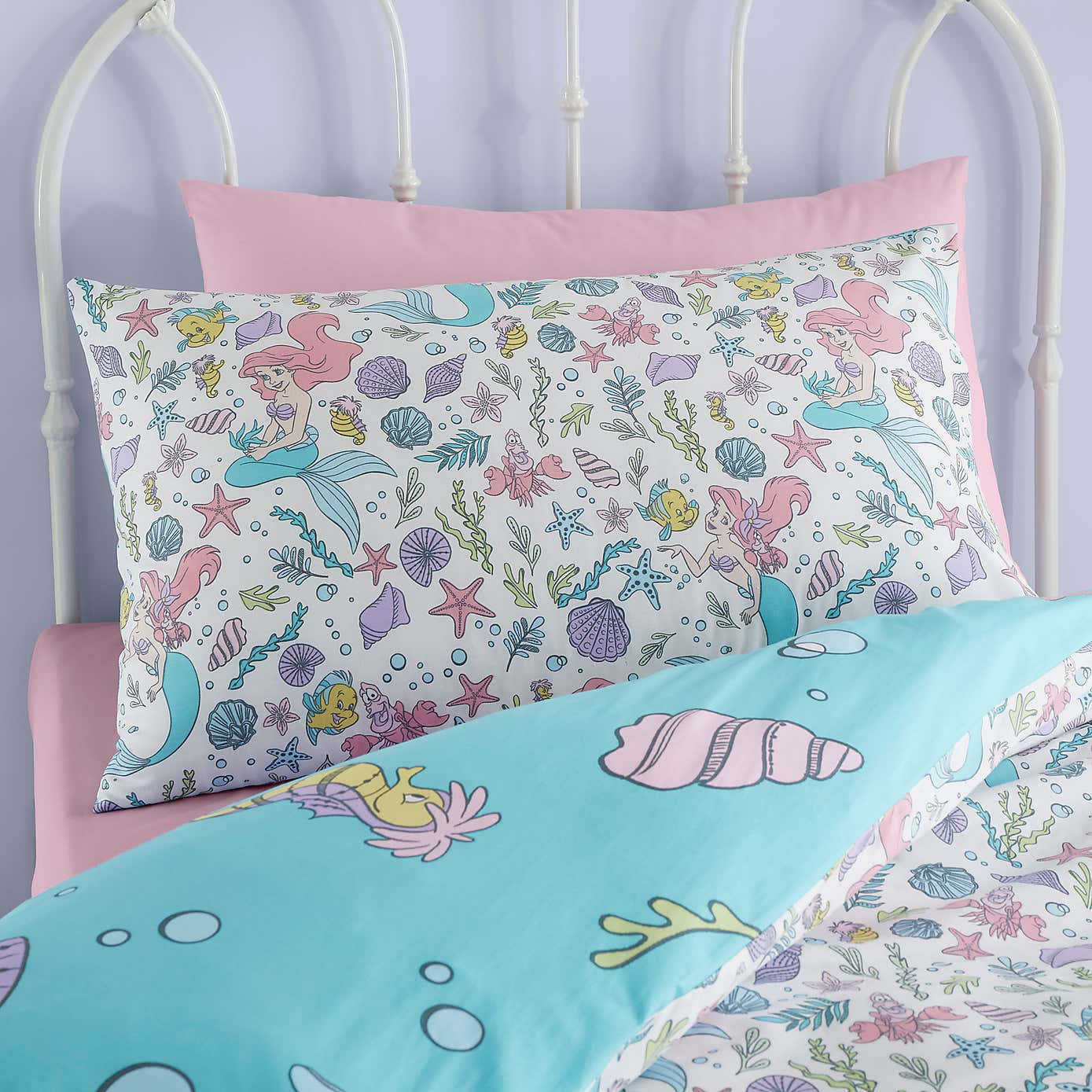 Disney The Little Mermaid Duvet Cover and Pillowcase Set