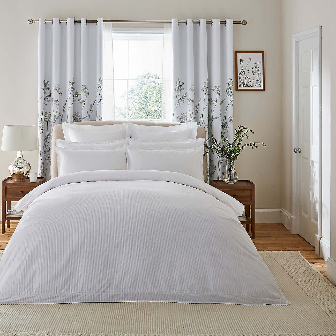 Dorma Purity Meadow 100% Cotton Duvet Cover and Pillowcase Set