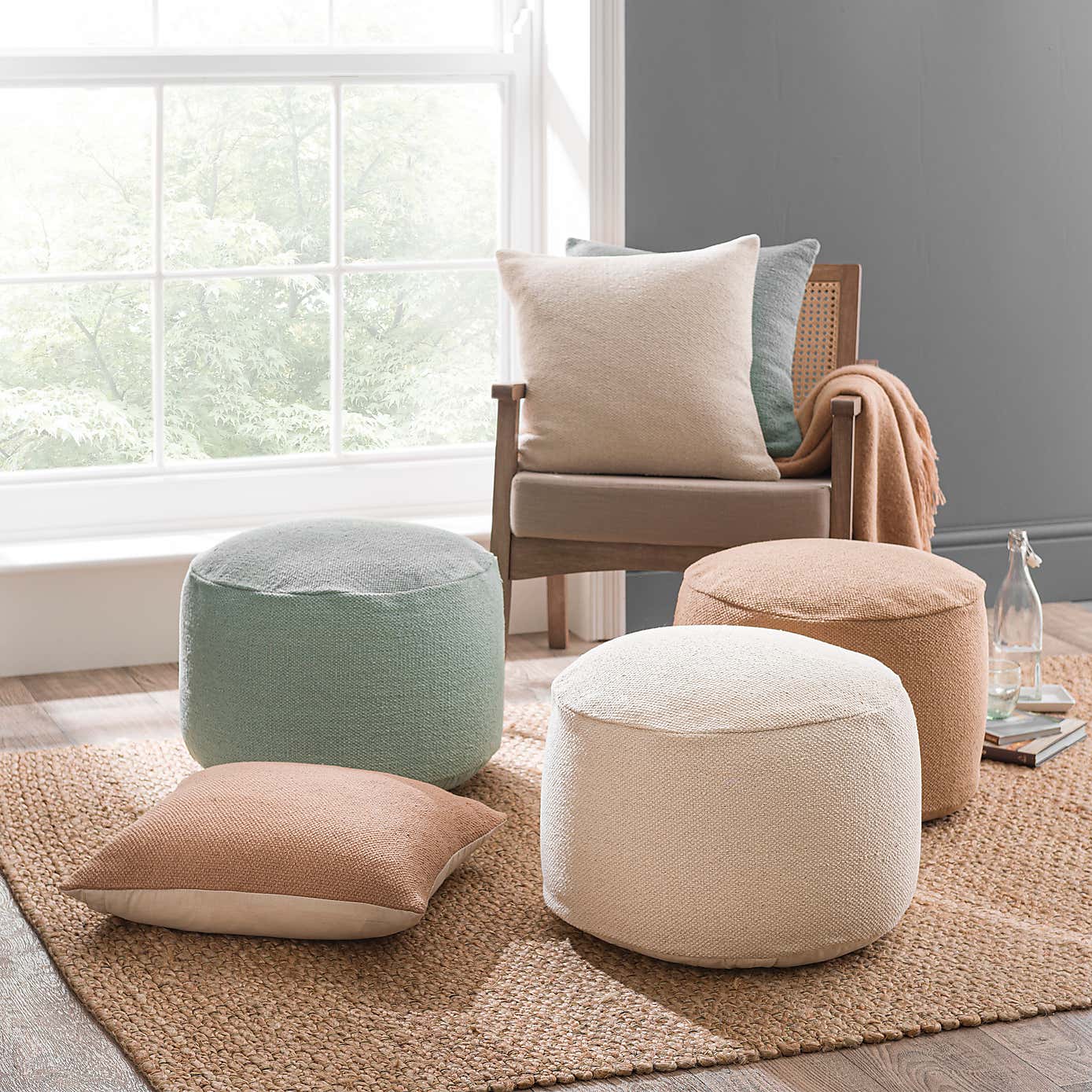 Arley Cotton Pouffe