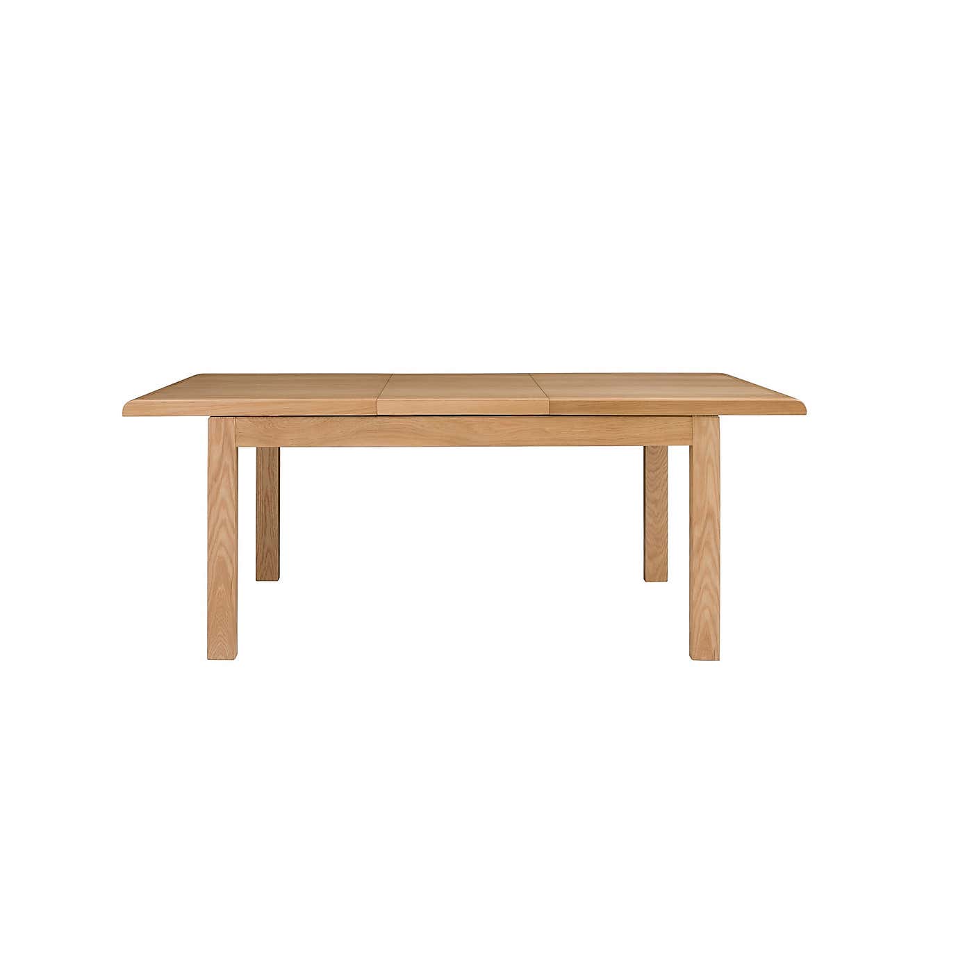 Curve Round Extendable Dining Table with 6 Chairs, Solid Oak