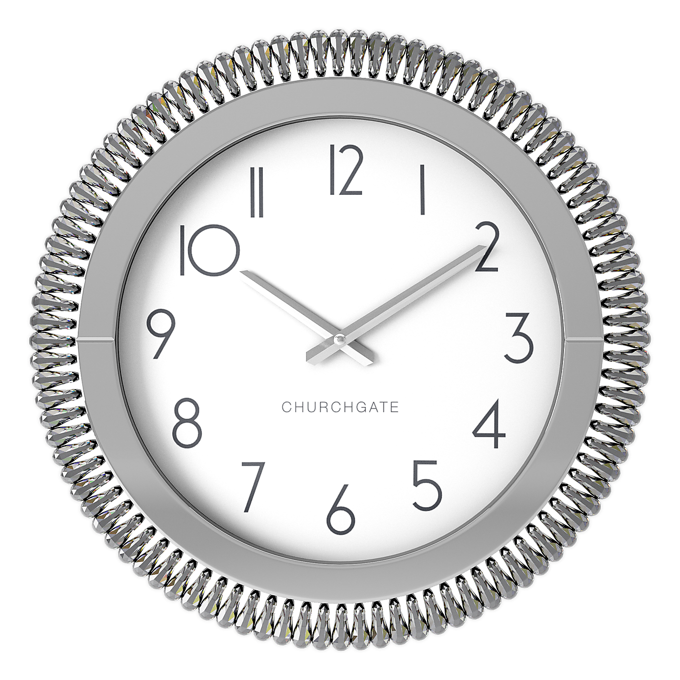 Glam Gem Edge Clock 50cm