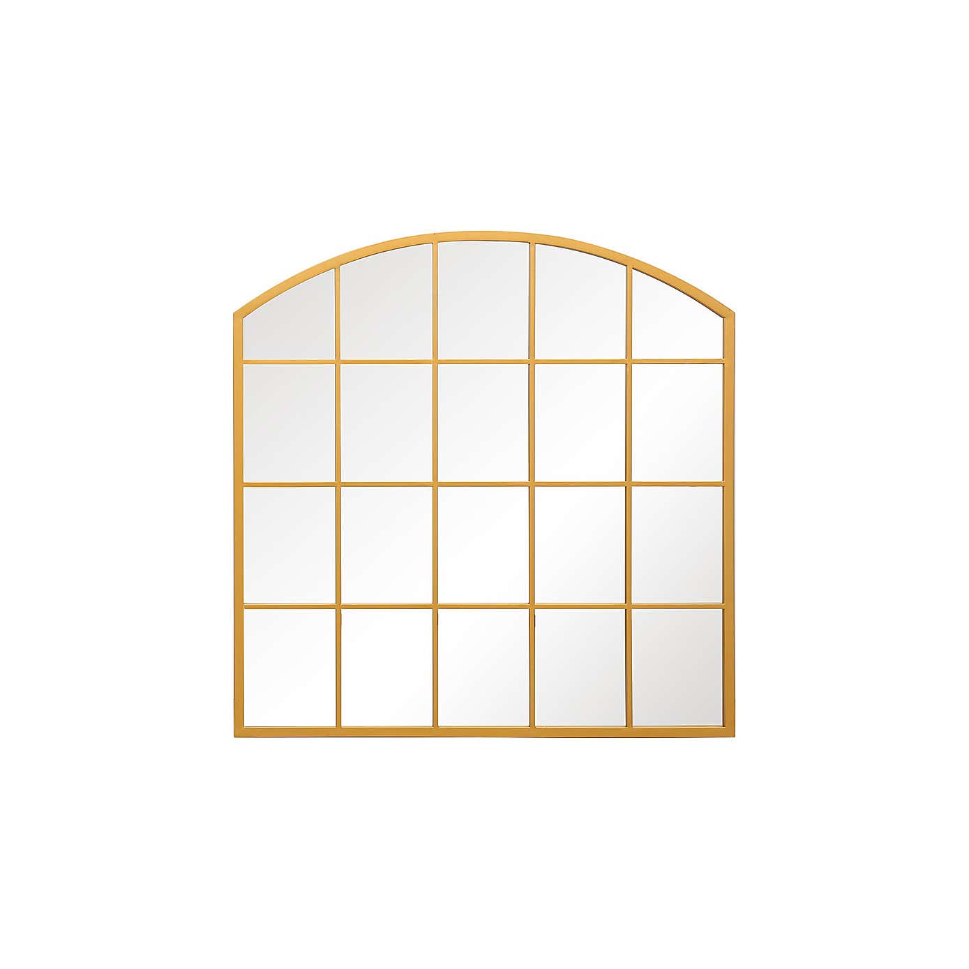 Arcus Arched Window Wide Indoor Outdoor Wall Mirror