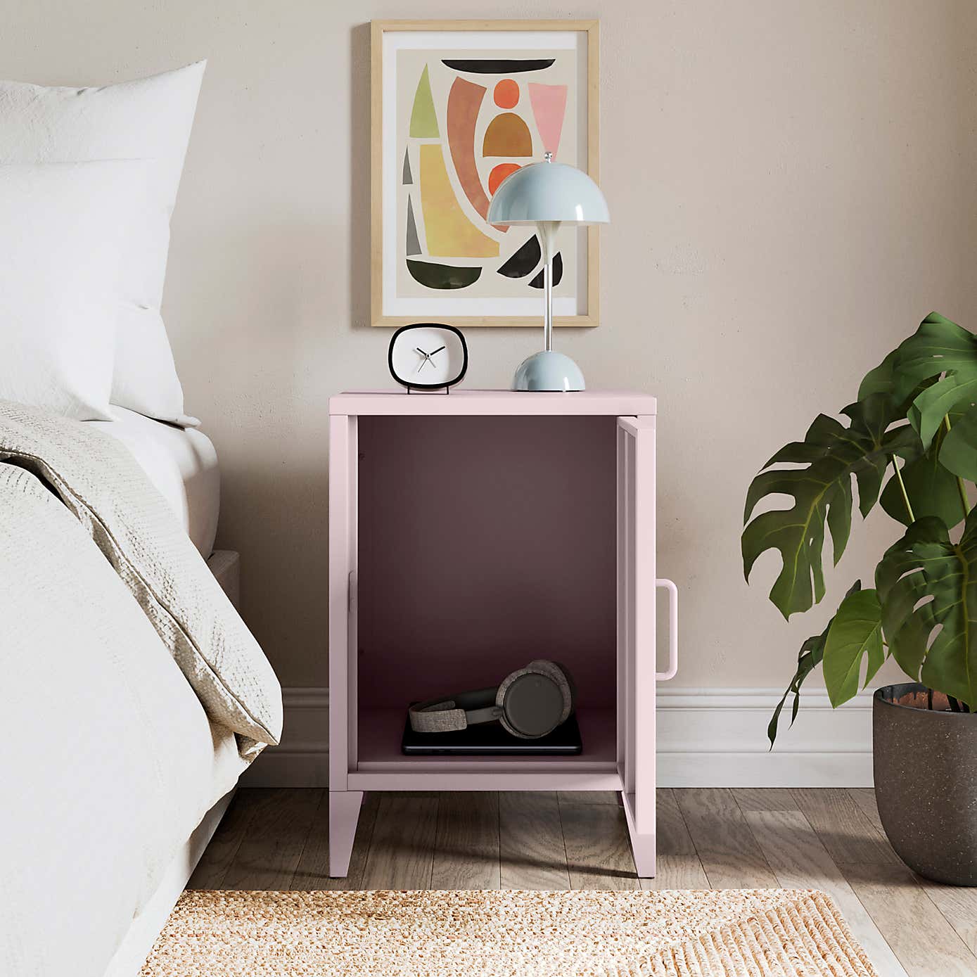 Helga Metal Bedside Table