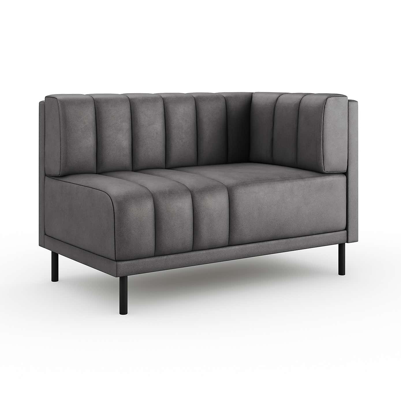 Amali Corner Dining Bench, Faux Leather