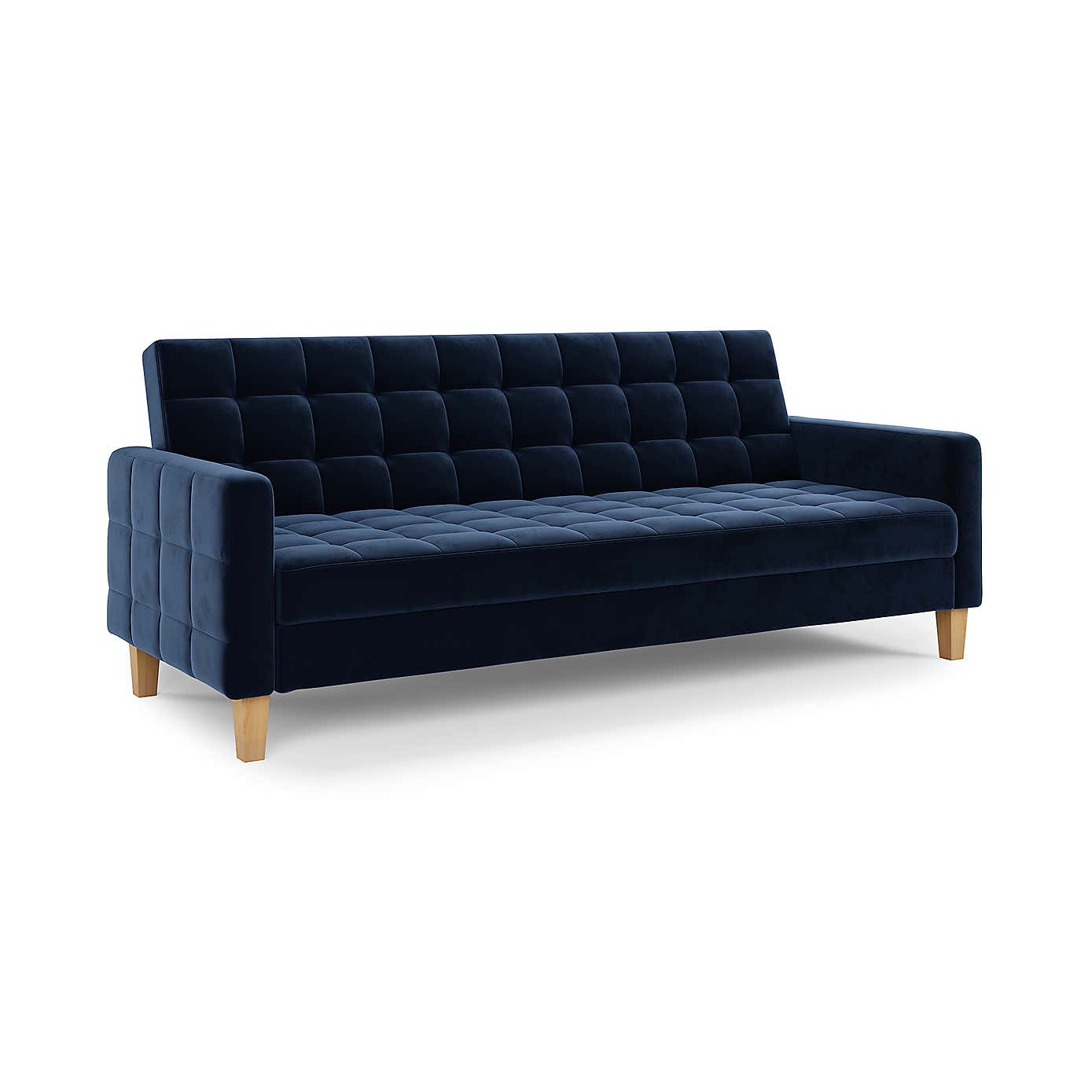 Harlow Velvet Storage Double Sofa Bed