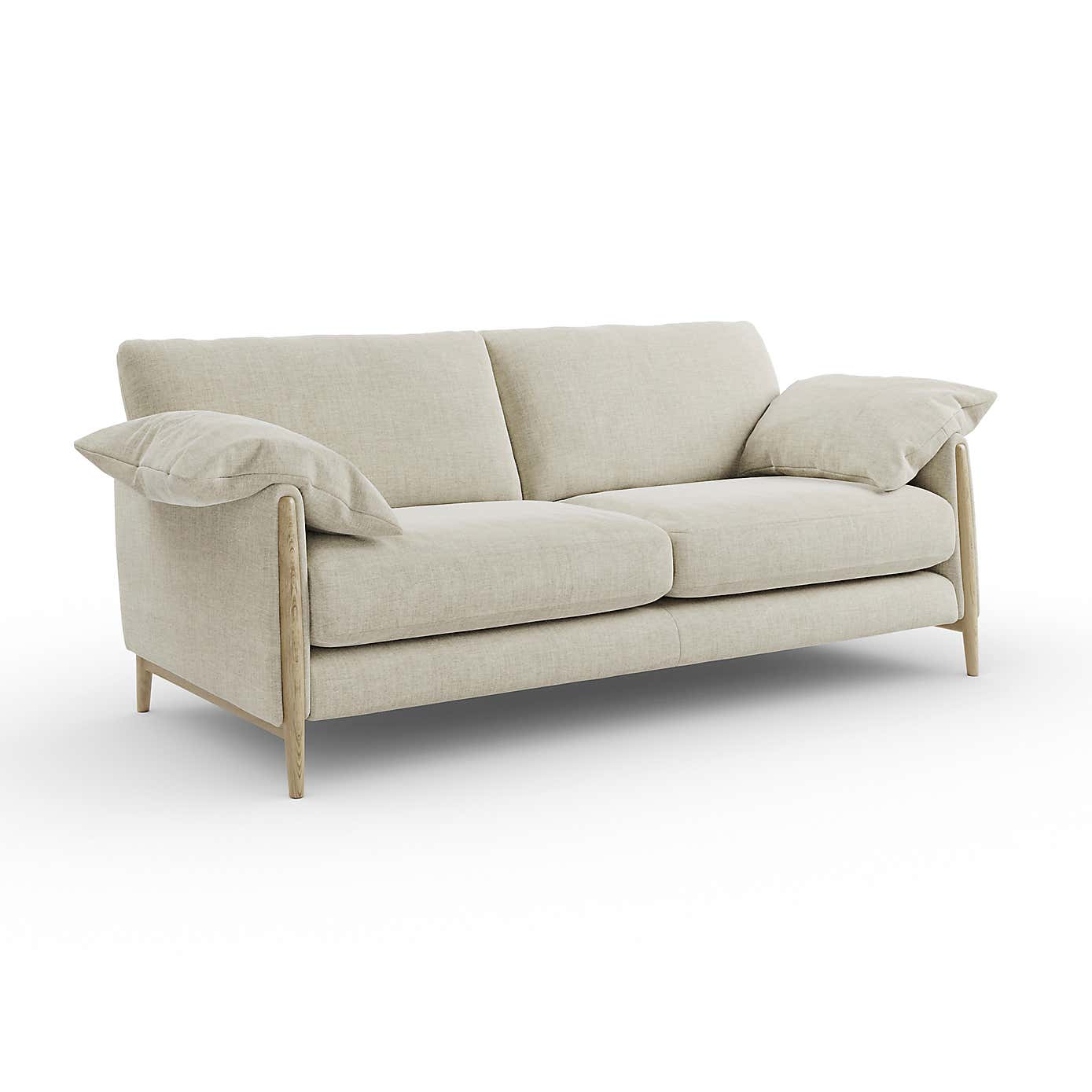 Hector Tonal Plush Chenille 4 Seater Sofa