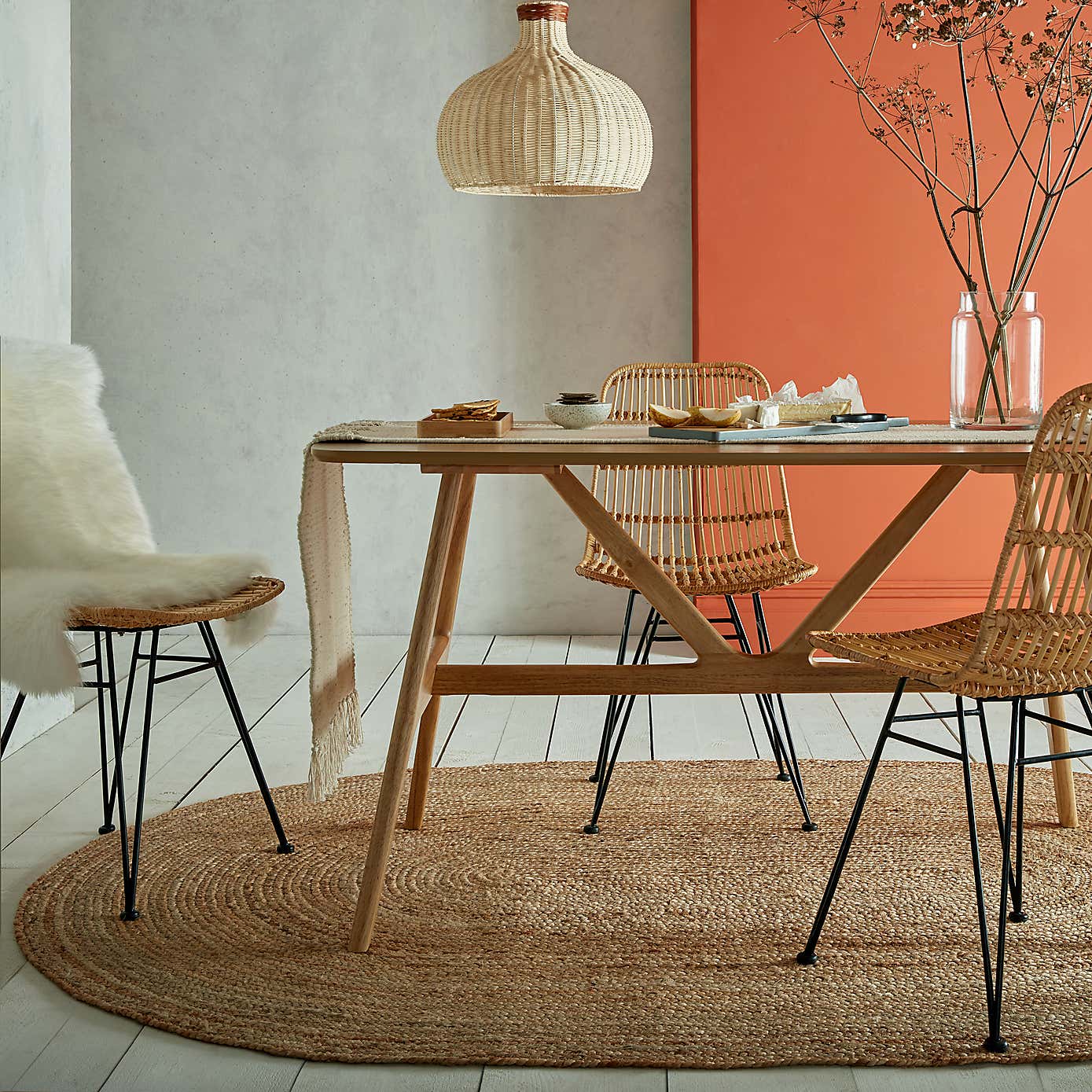 Braided Jute Oval Rug