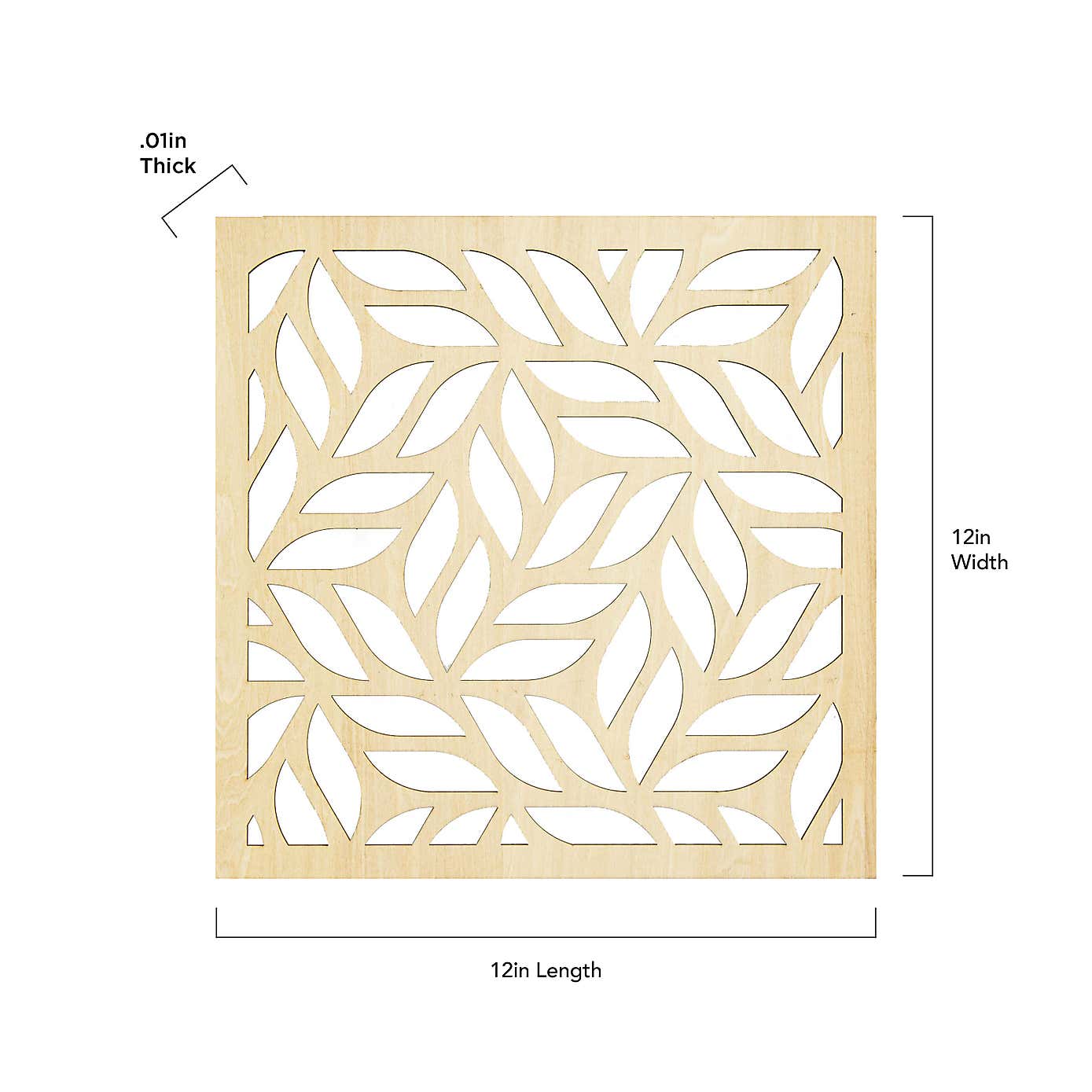 Decorative Leaf Wooden Tiles