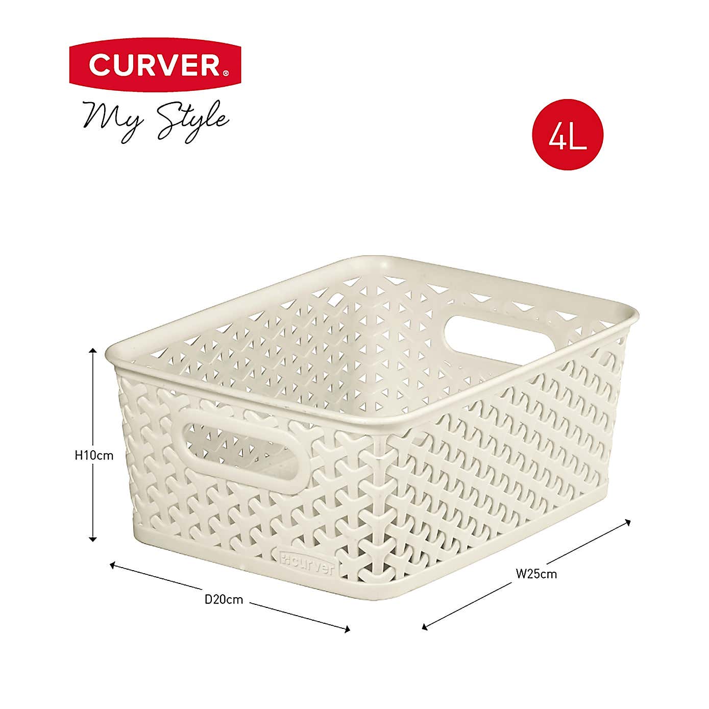 Curver Plastic Storage Basket
