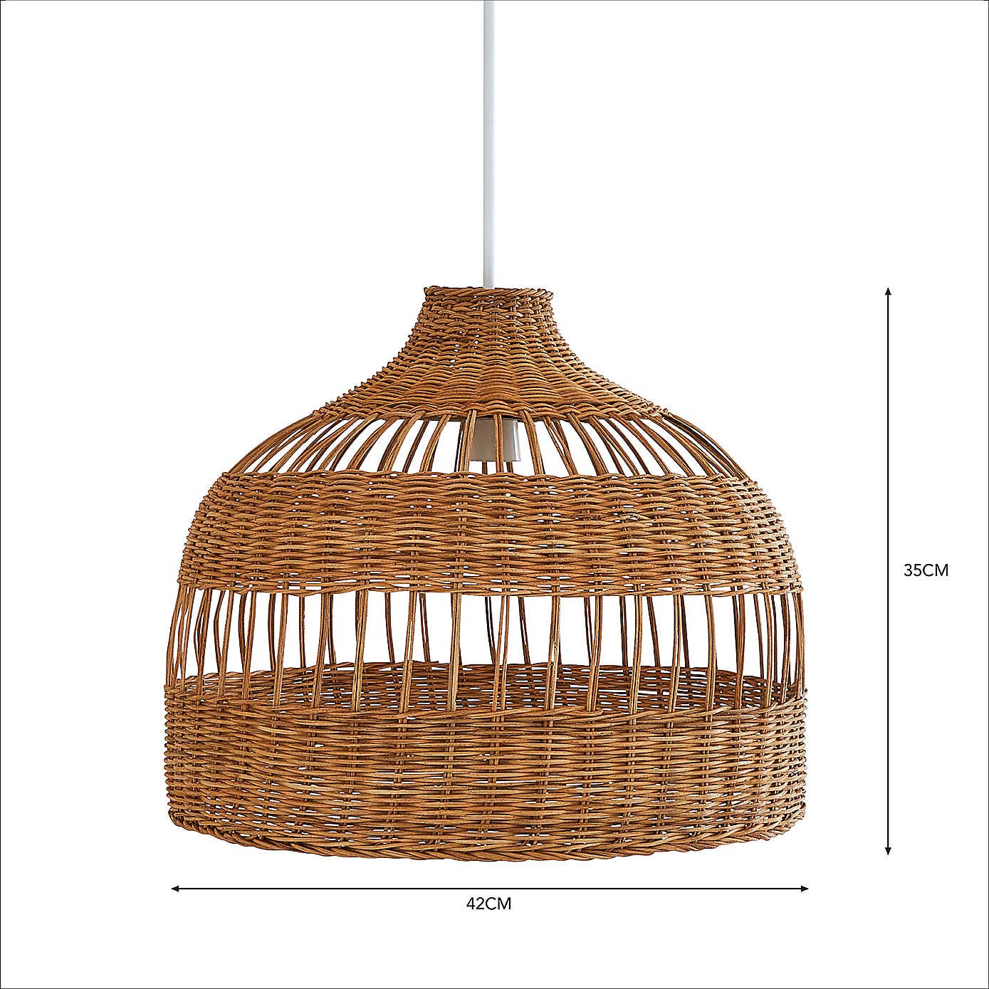 Priyanka Rattan Easy Fit Pendant Shade